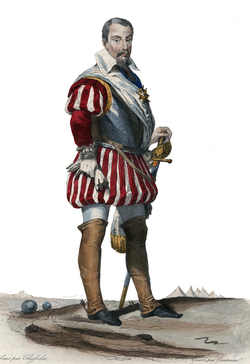 Portrett av Louis Des Balbes de Berton de Crillon (1543-1615), fransk soldat ringte mannen uten frykt. av French School