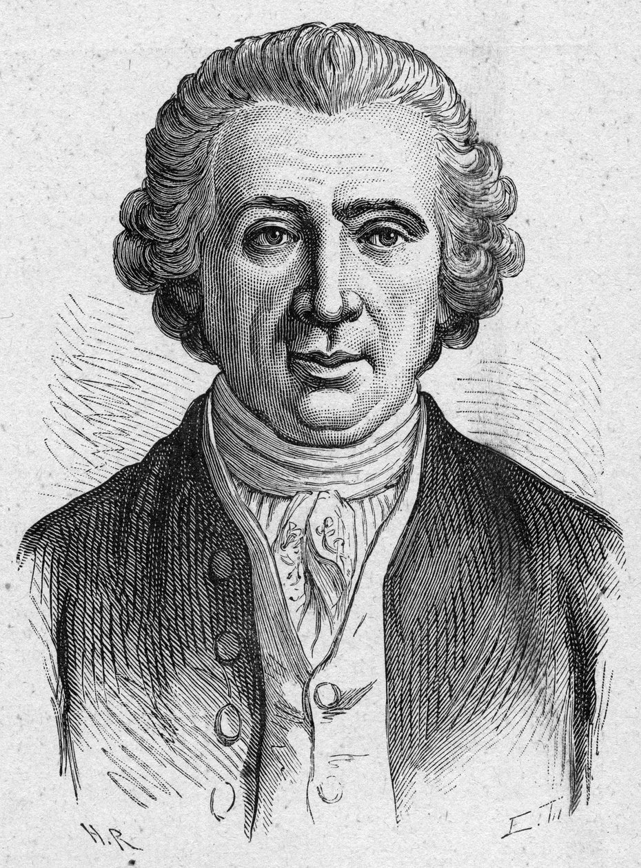 Portrait of Louis Jean Marie Daubenton, French naturalist (1716-1800). Engraving from 1889. Private collection. av French School