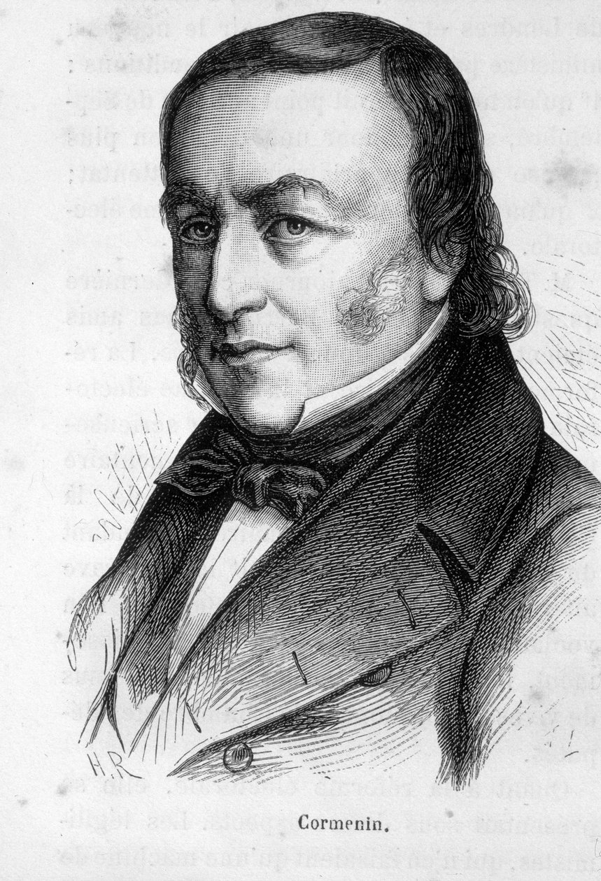 Portrett av Louis Marie de La Haye Viscount de Cormenin av French School