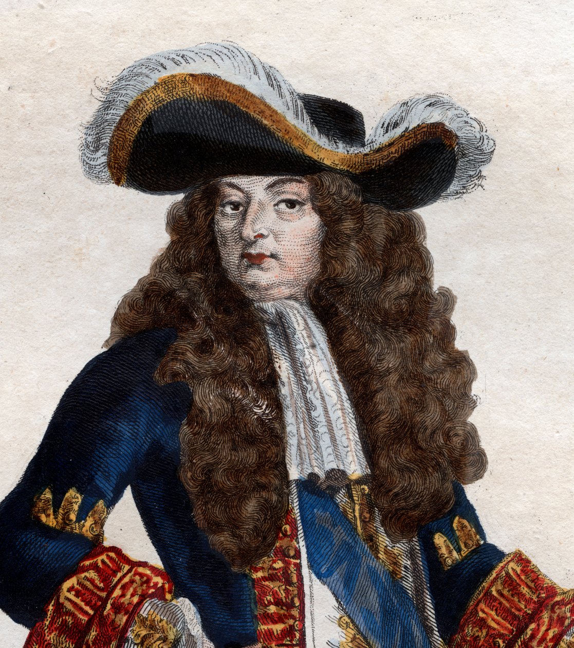 Portrett av Louis XIV av Frankrike (1638-1715), konge av Frankrike. av French School