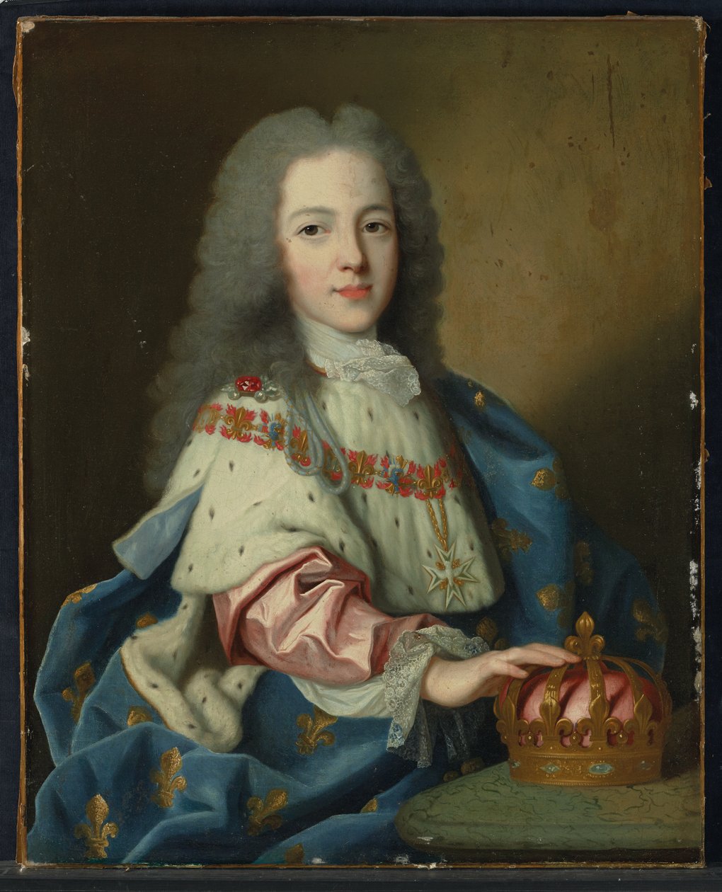 Portrett av Ludvig XV som barn, ca. 1720 av French School