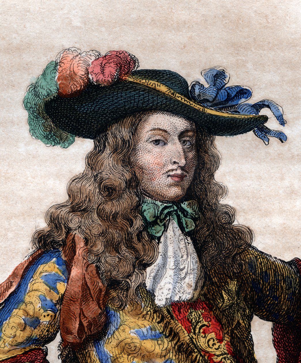 Portrett av Louis de Bourbon, Prince of Conde (1621-1686), fransk general, kjent som le Grand Conde. av French School