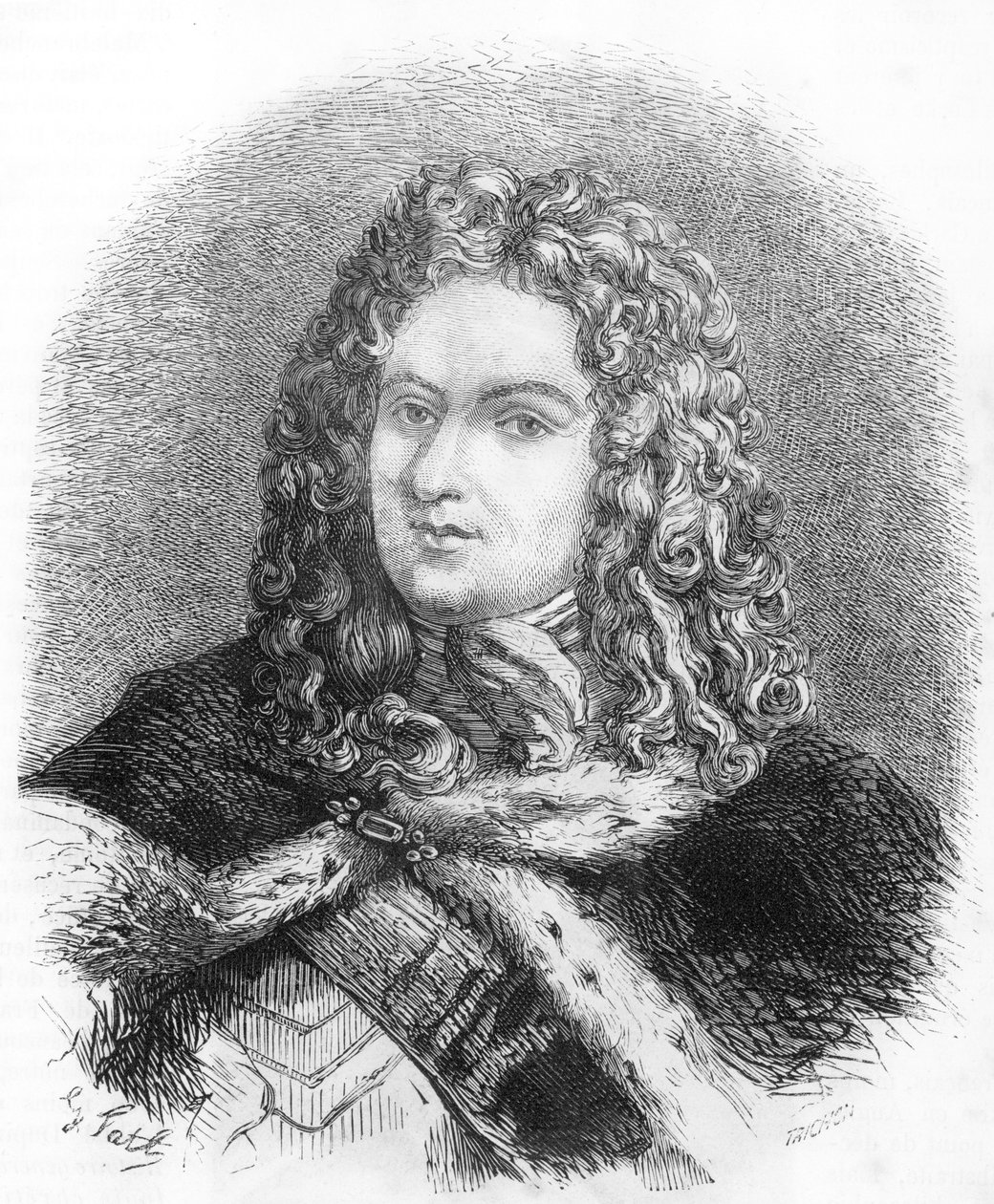 Portrett av Louis de Rouvroy, hertugen av Saint-Simon av French School