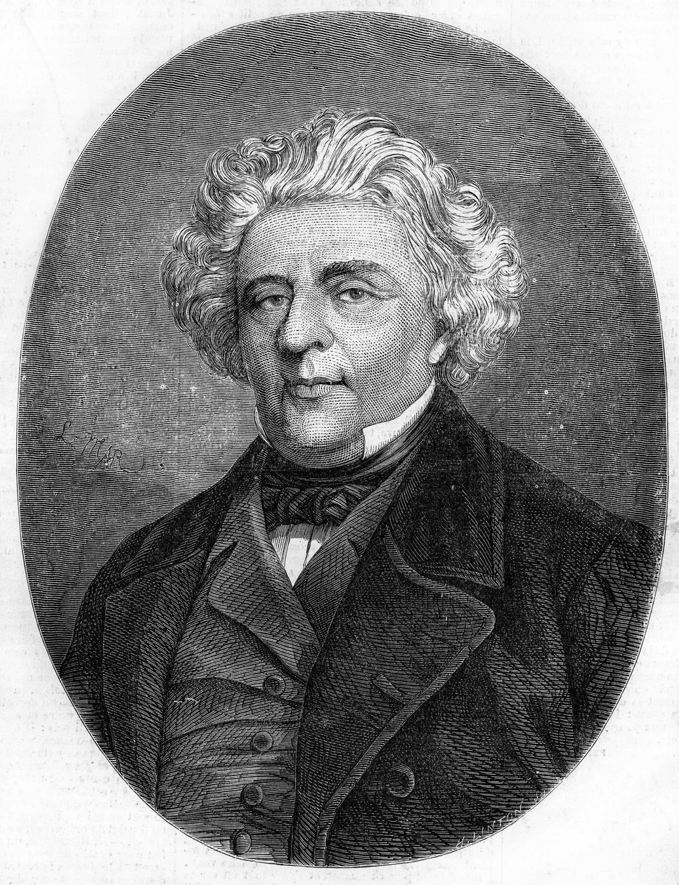 Portrait of Luigi Lablache (1794-1858), French opera singer. av French School