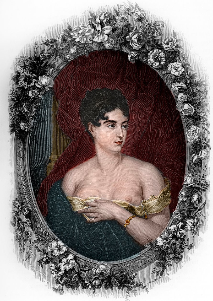 Portrett av Marguerite Josephine Wiemer (Marguerite Georges) av French School