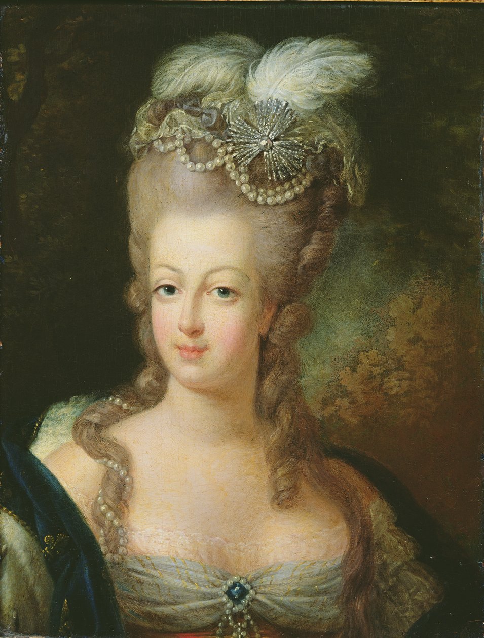 Portrett av Marie-Antoinette de Habsbourg-Lorraine (1755-93) av French School