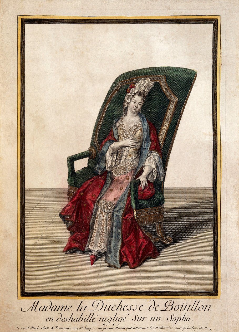 Portrett av Marie Anne Mancini (gravering fra 1700-tallet) av French School