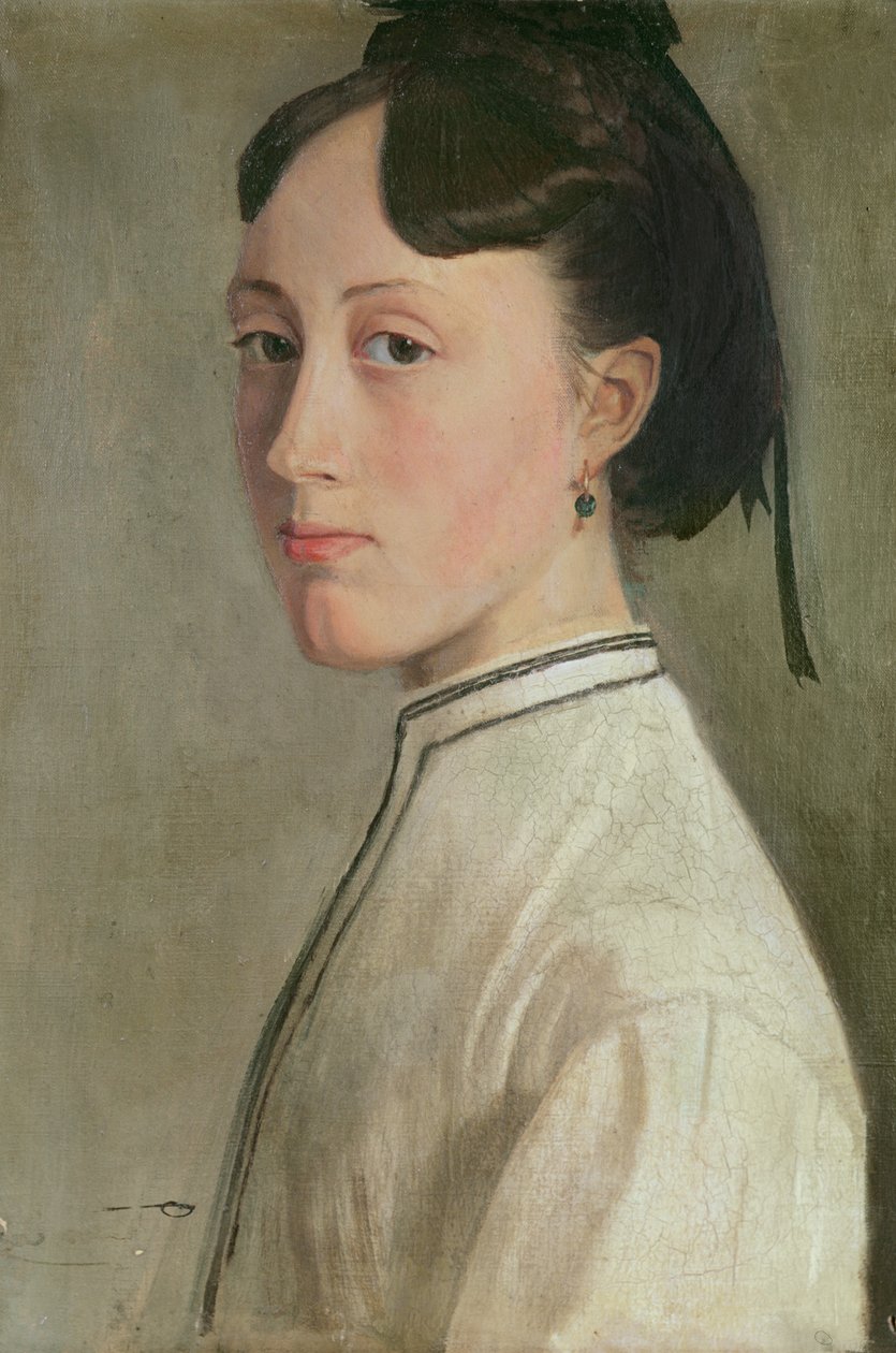 Portrett av Marie Fremiet av French School