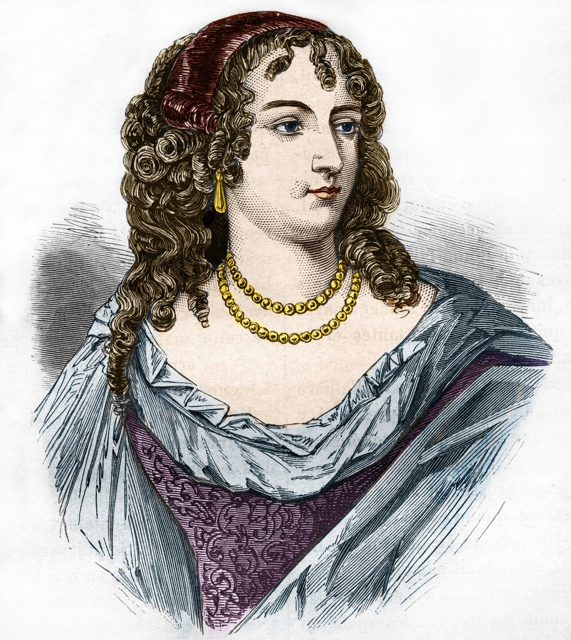 Portrait of Marion Delorme (Marie de Lon, Demoiselle de Lorme av French School