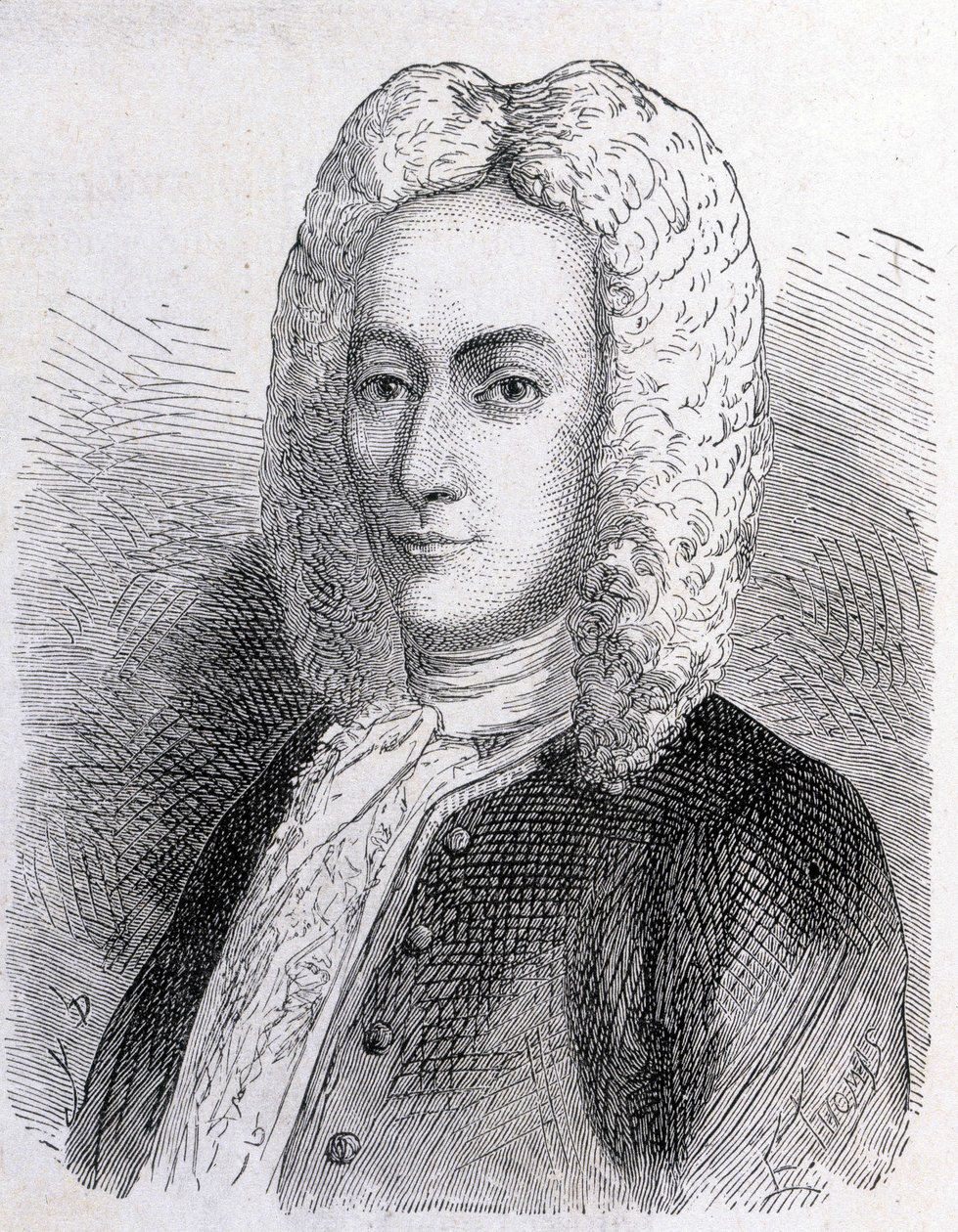 Portrett av Mathieu Dutilh (1715-1791) - i "" Album of Science; berømte lærde; Grandes funn""" 1896. av French School