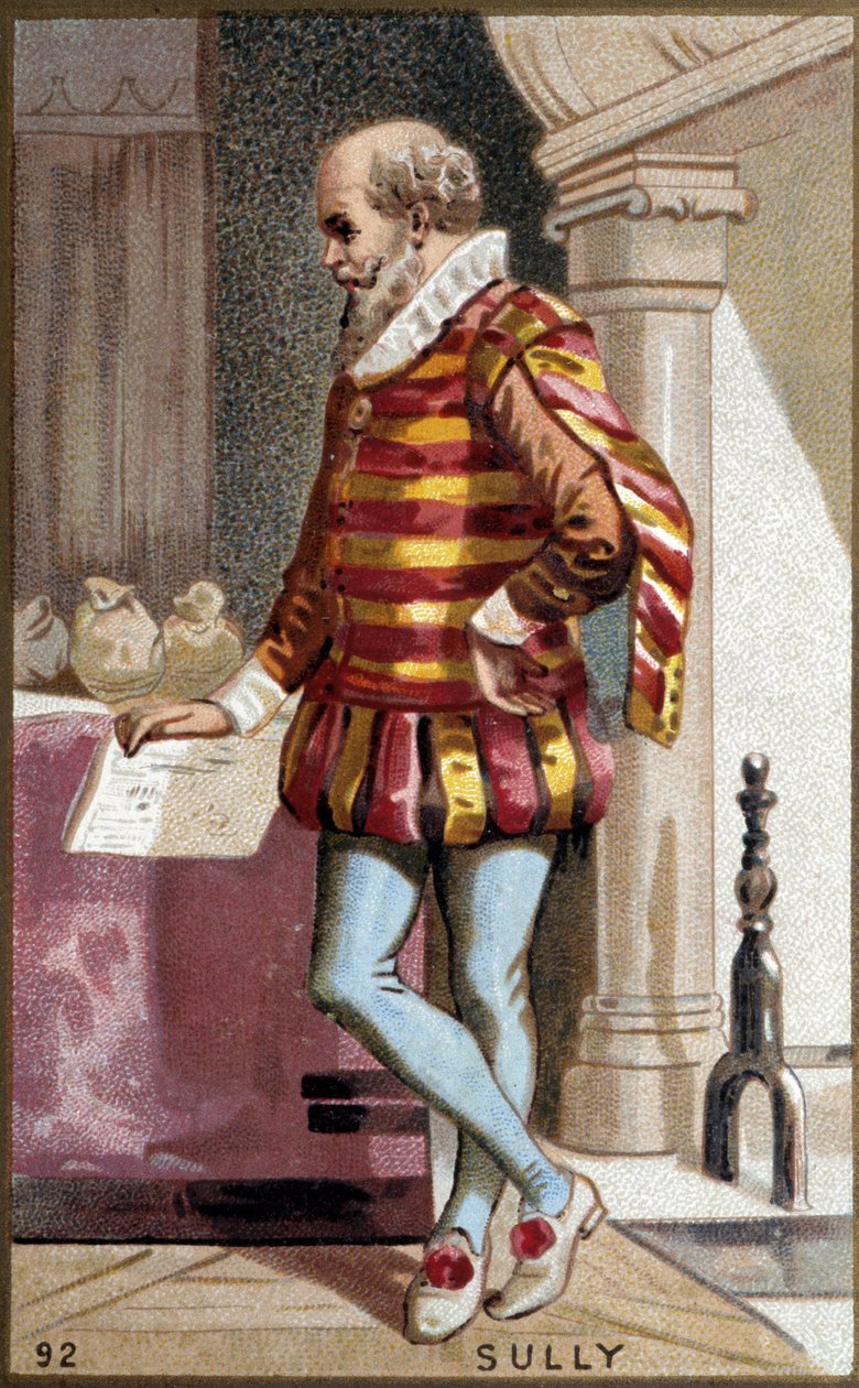 Portrett av Maximilian de Bethune, baron de Rosny, hertug av Sully (1560-1641), fransk politiker. av French School