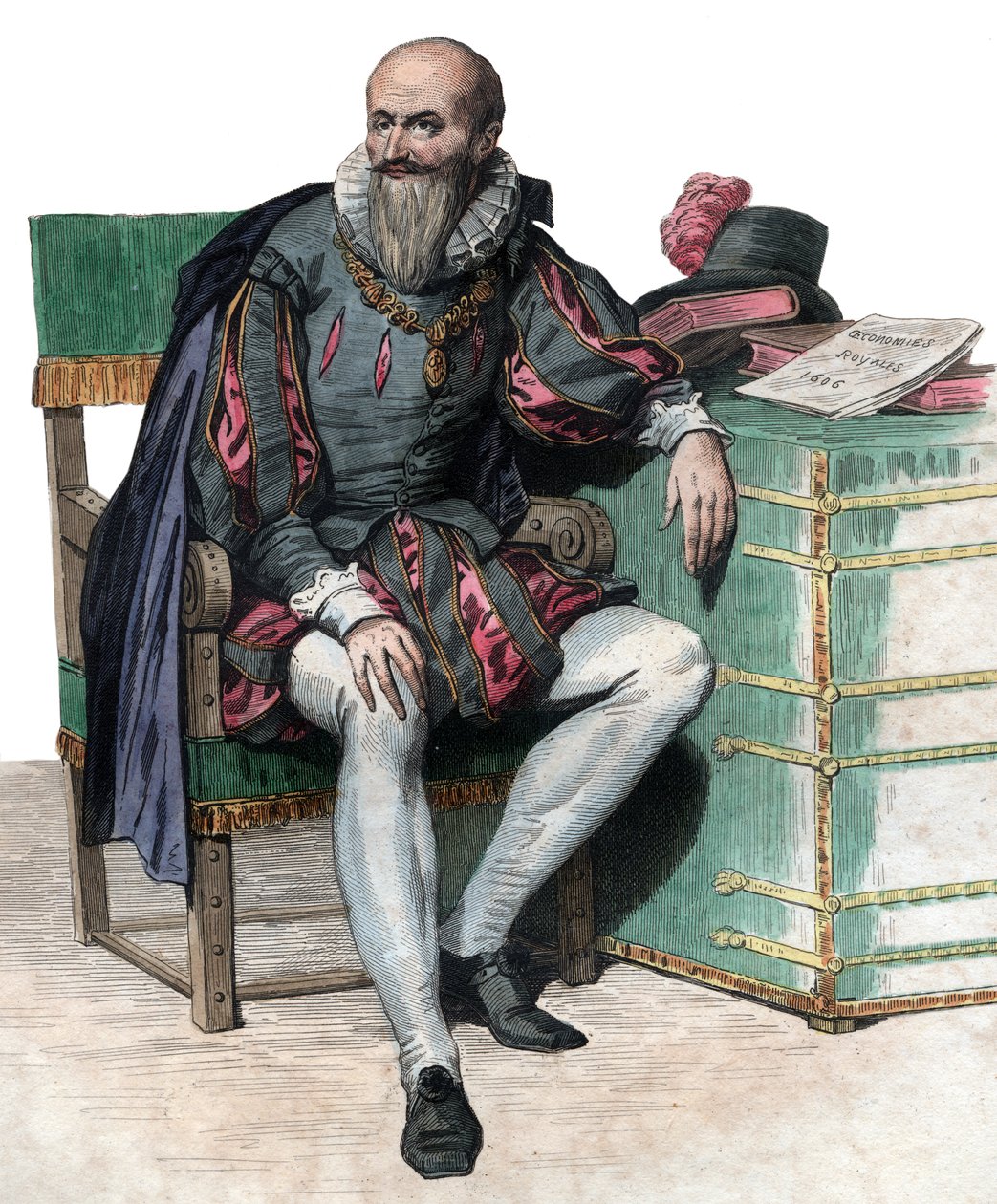 Portrett av Maximilien de Bethune, hertug av Sully (1559-1641), fransk soldat og minister. av French School
