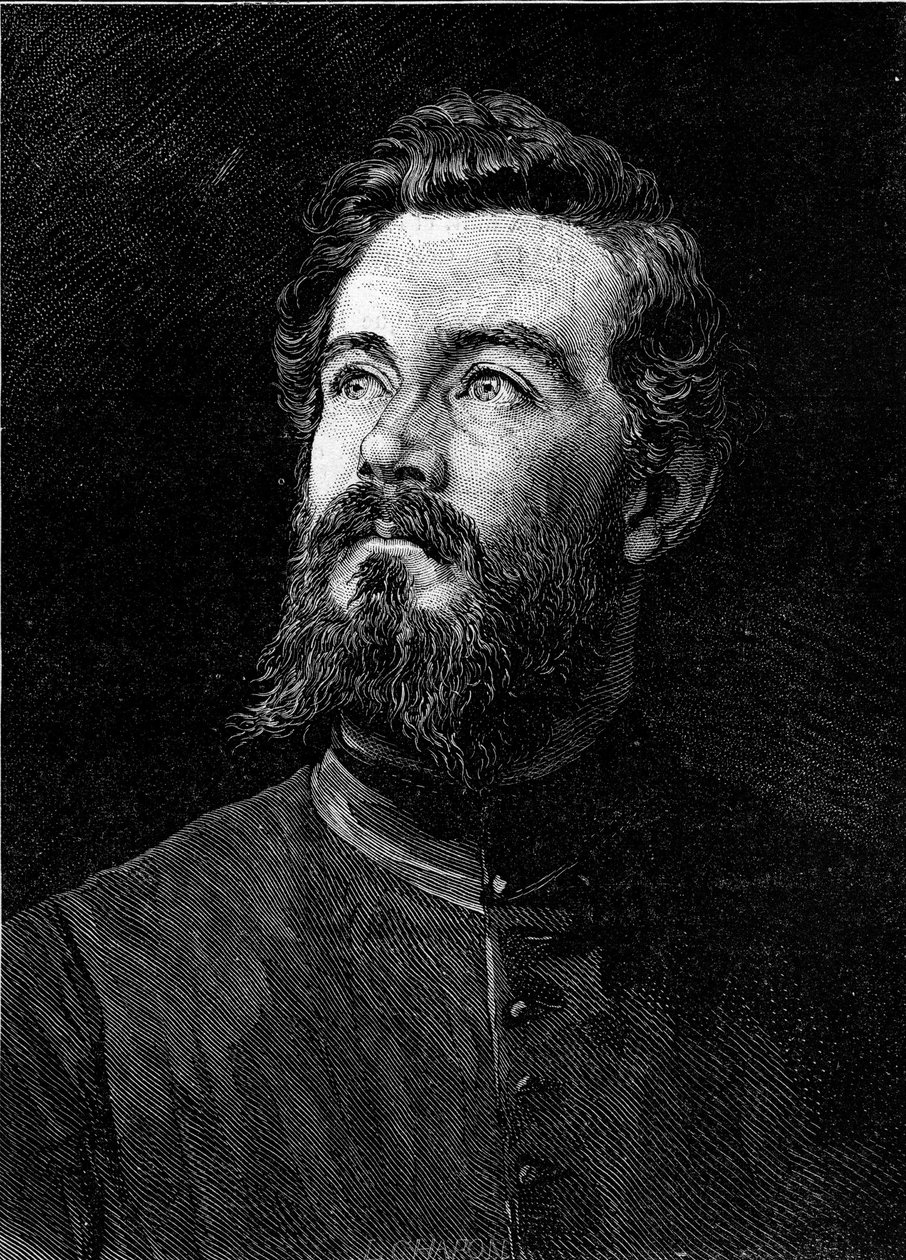 Portrett av Michel Alexandre Debaize (Abbe Debaize) (1845-1879), fransk kirkemann og reisende. Gravering i "" Le Monde Illustré"" nr. 1194 av 14. februar 1880. av French School