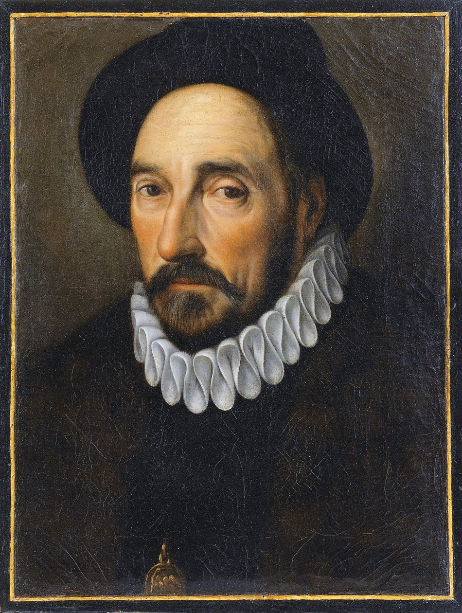 Portrett av Michel de Montaigne av French School
