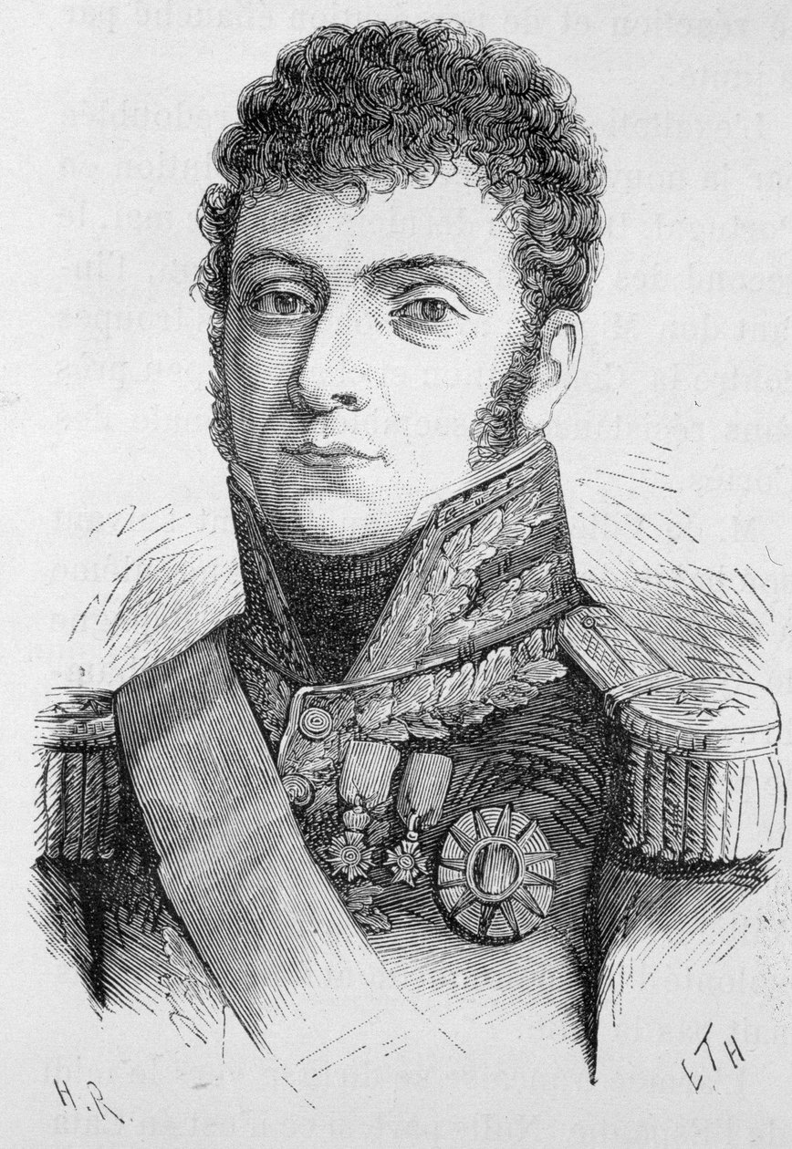 Portrett av Molitor, marskalk av Frankrike (1770 - 1849) - i "" L