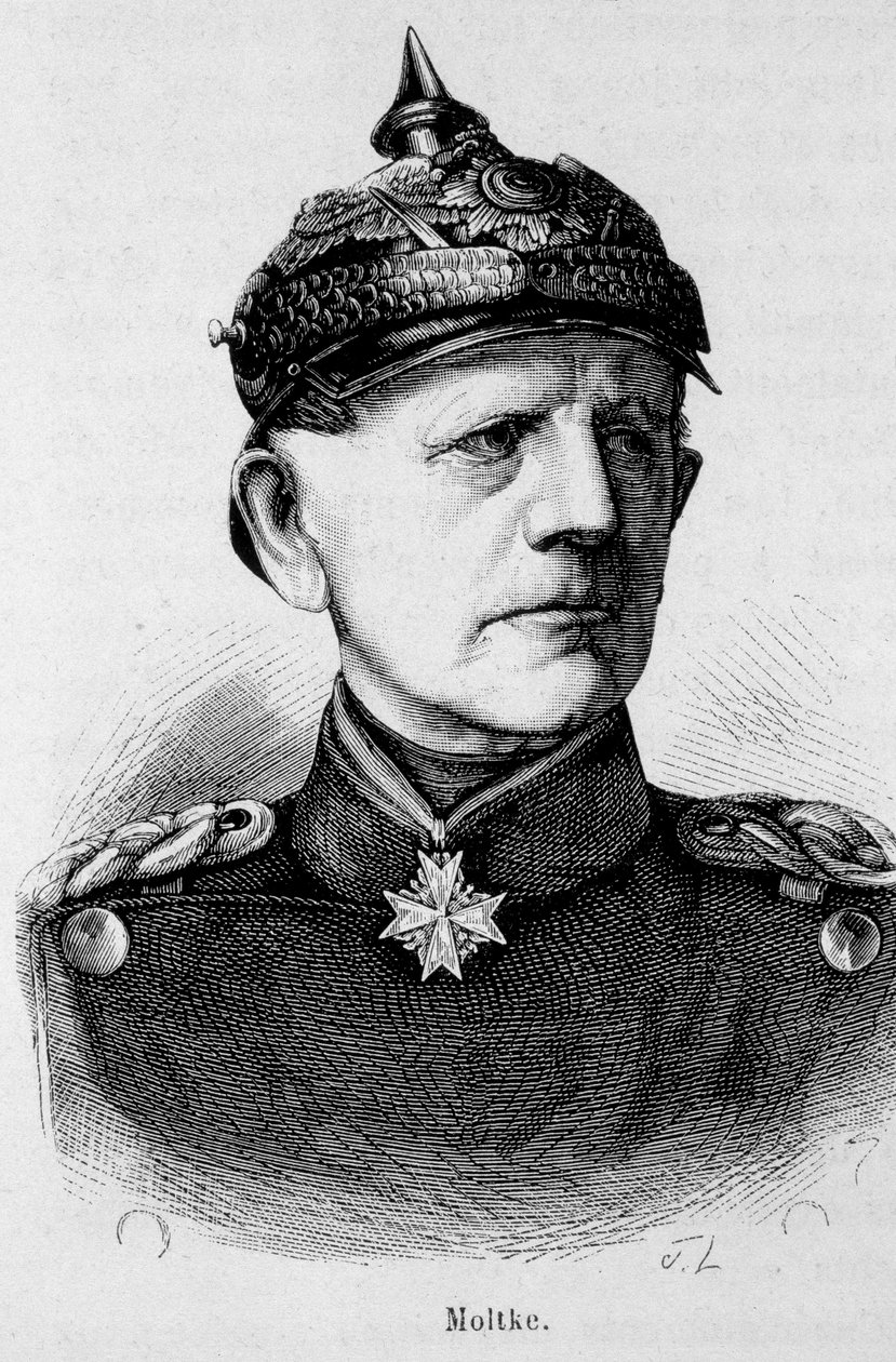Portrait of Moltke, German Field Marshal (1800 - 1891) - in “” L