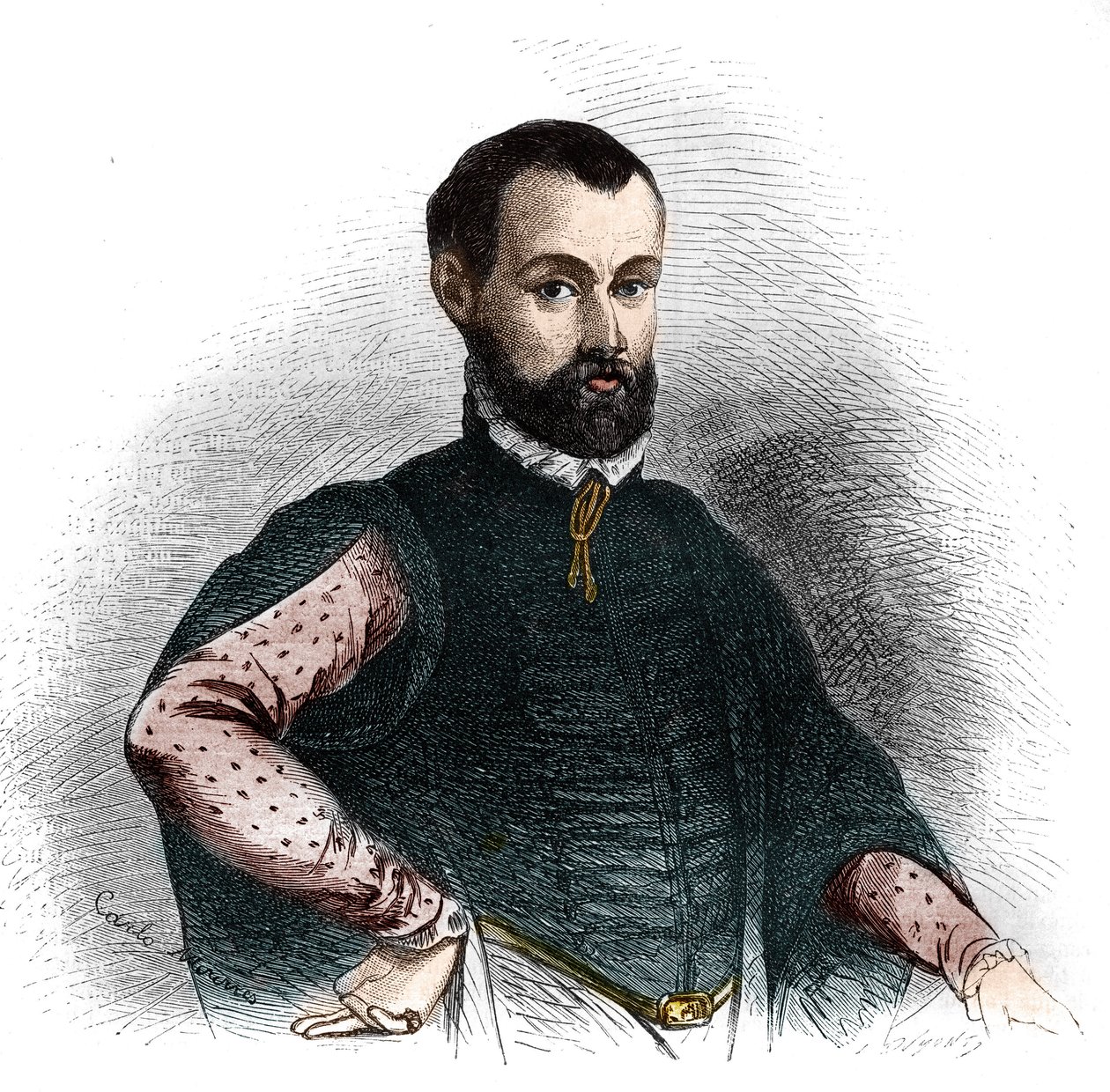 Portrett av Niccolo av Bernardo dei Machiavelli (Nicolas Machiavel av French School