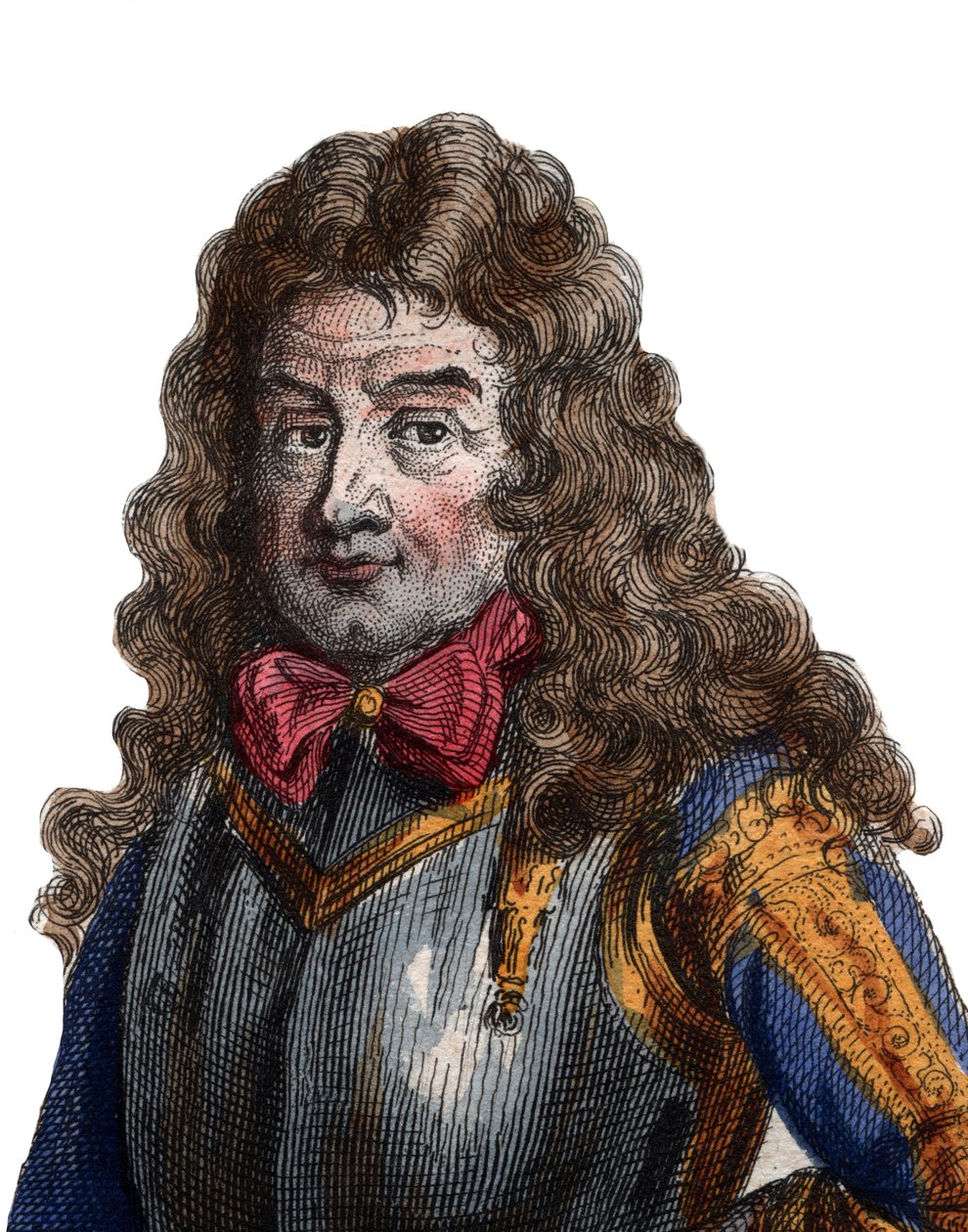 Portrett av Nicolas Catinat de La Fauconnerie (1637-1712), fransk militærsjef og marskalk av Frankrike. av French School