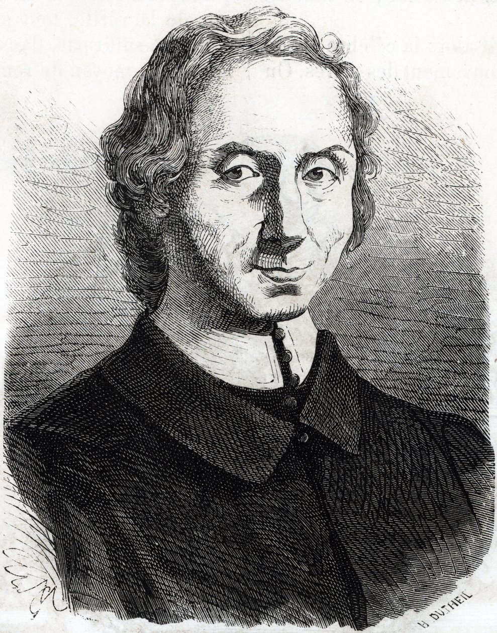 Portrett av Nicolas Malebranche (1638 - 1715) av French School