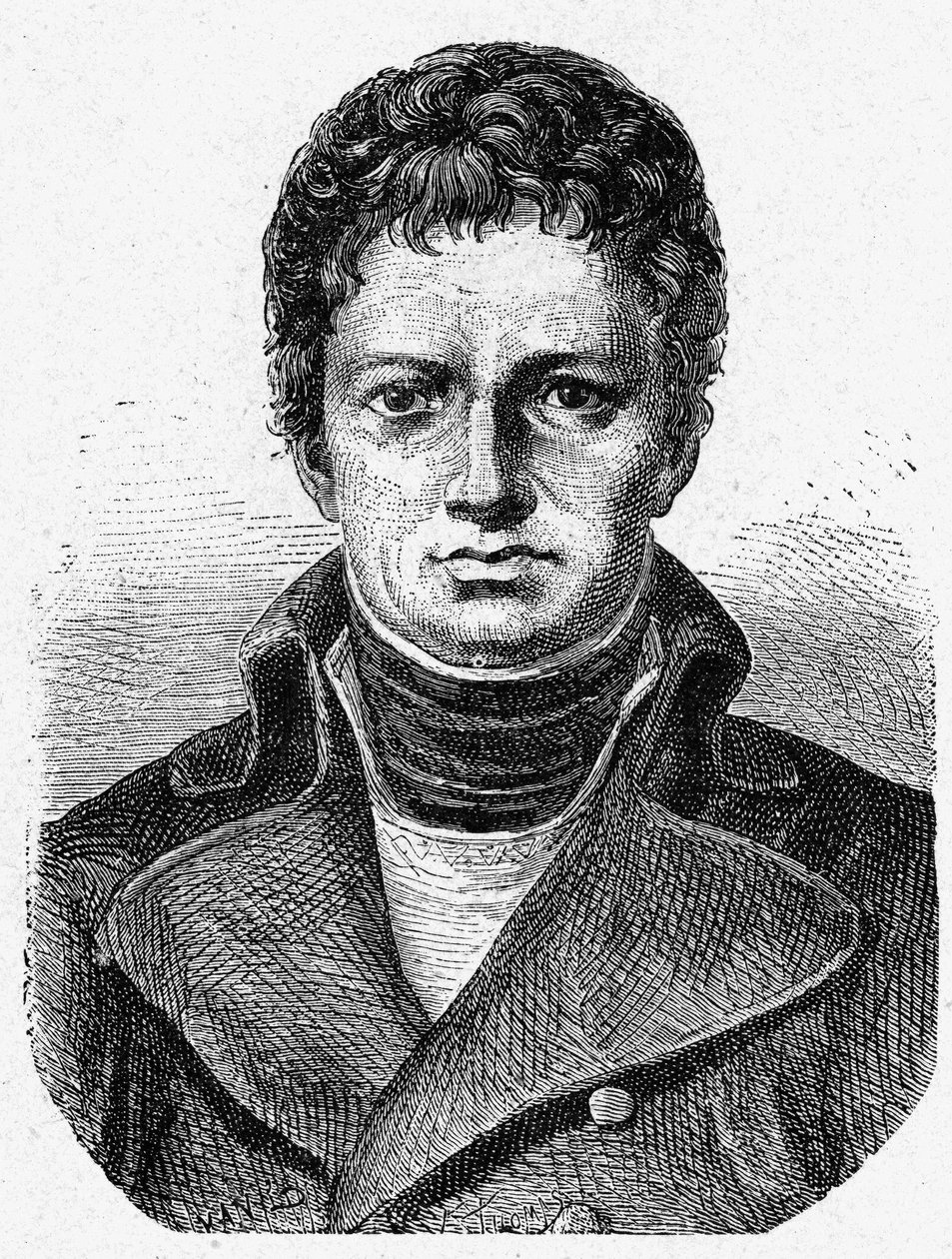Portrett av Nicolas René Dufriche, Baron Desgenettes (1762 - 1837), fransk militærlege - i "Album de la Science; berømte vitenskapsmenn; Store funn""" 1896. av French School
