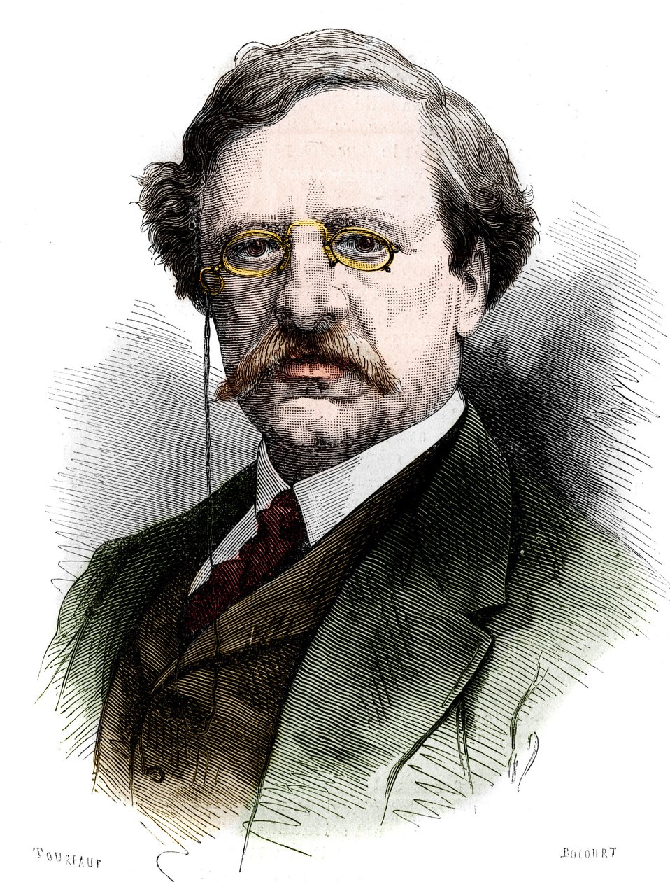 Portrett av Nils Adolf Erik (Eric) Baron Nordenskjold (Nordenskiold) (1832-1901), svensk naturforsker og oppdagelsesreisende. Gravering i "" Le Monde Illustré"" nr. 1178 av 25. oktober av French School