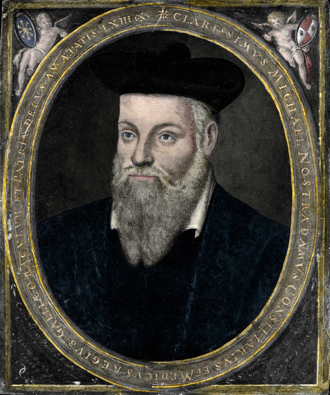 Portrett av Nostradamus av French School