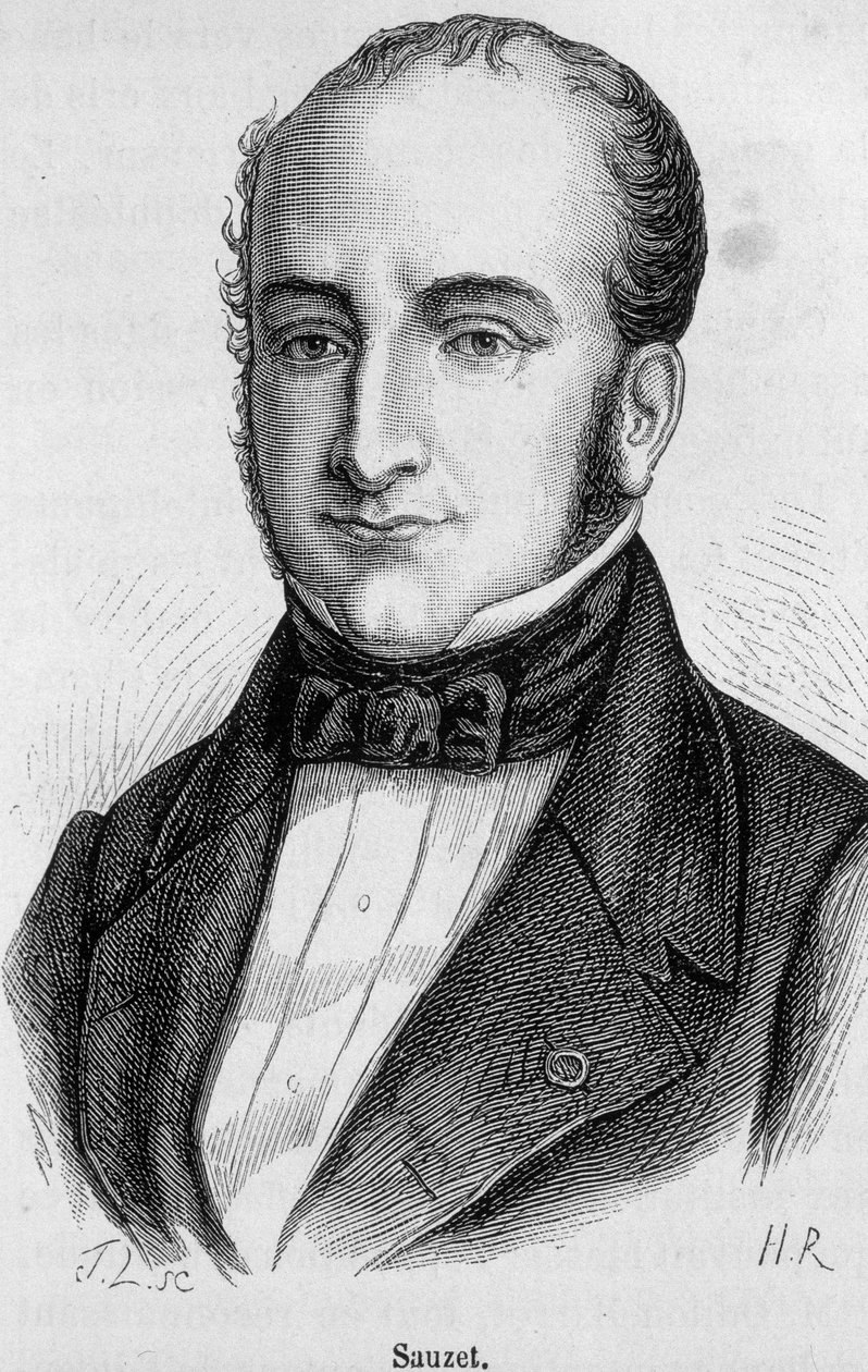 Portrett av Paul Jean-Pierre Sauzet (1809-1876) av French School