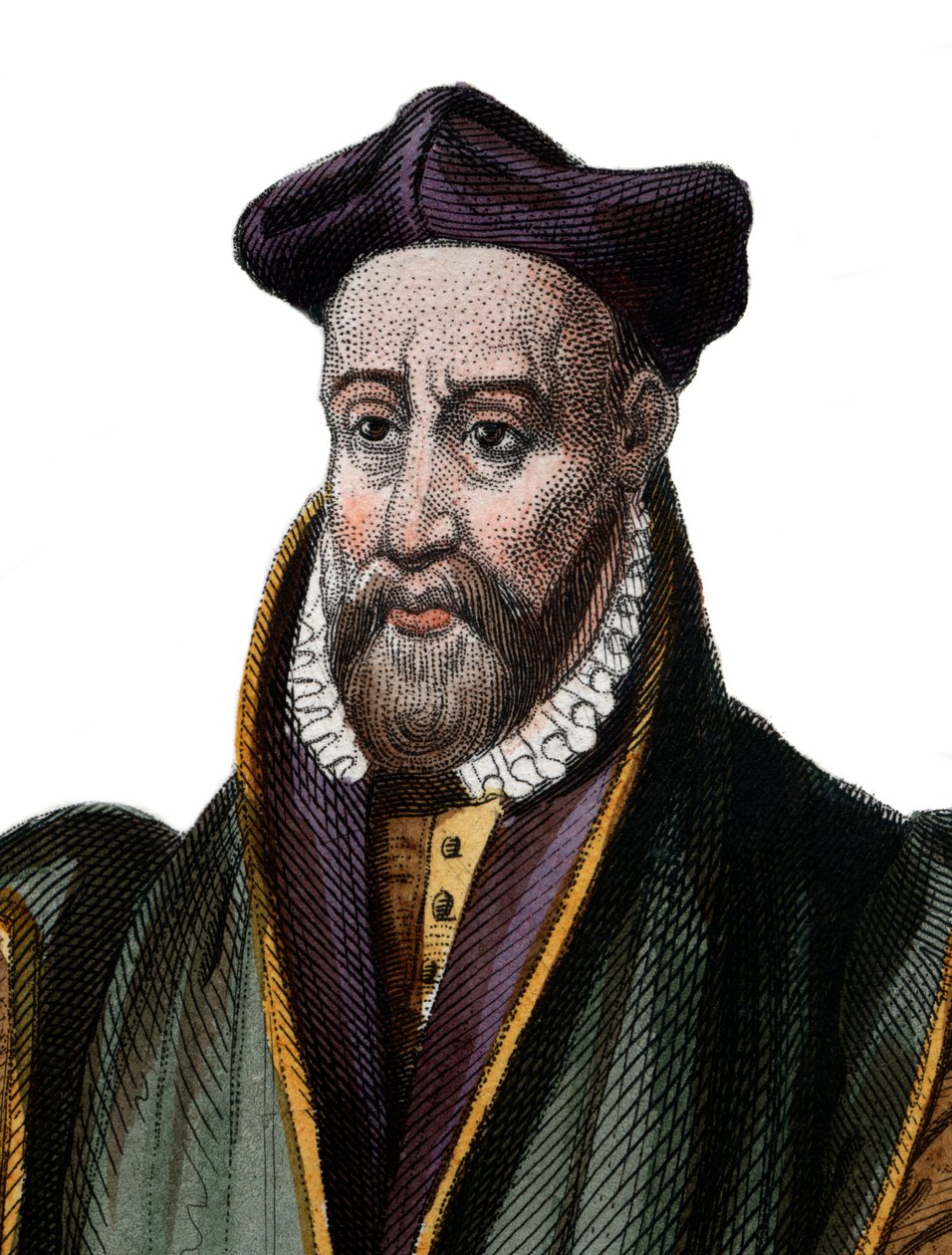 Portrett av Philibert Delorme (De Lorme) (De lOrme) (1510-1570), fransk arkitekt. av French School