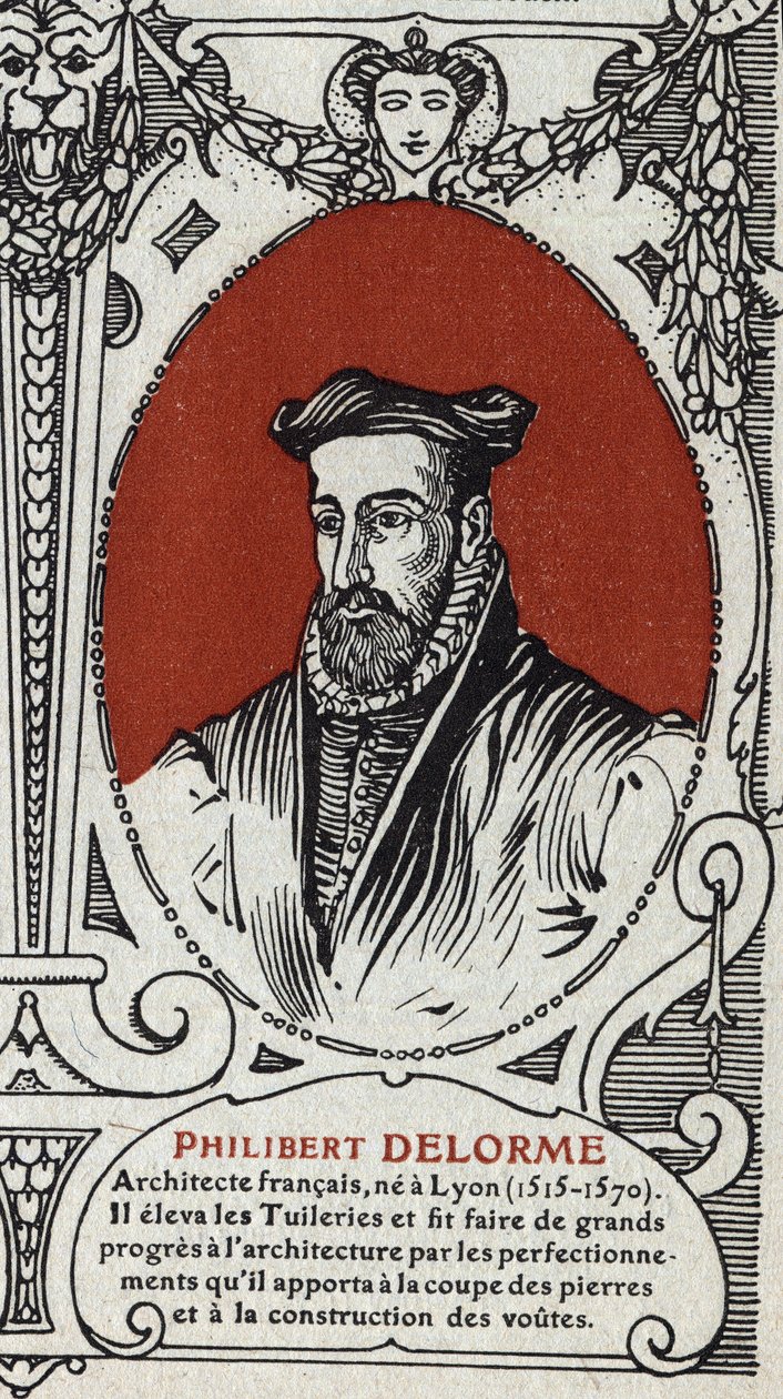 Portrett av Philibert Delorme, fransk arkitekt av French School