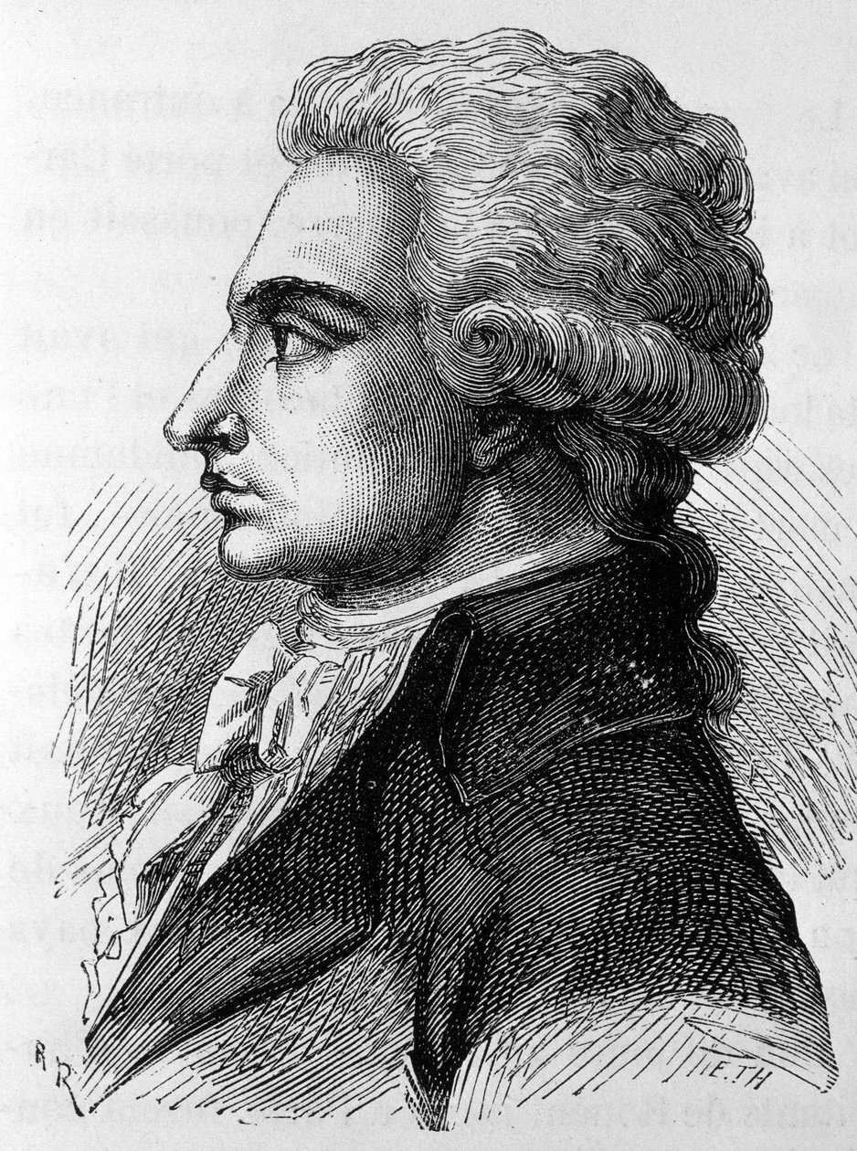 Portrett av Philippe Antoine Merlin, dit Merlin de Douai (1754-1838), fransk politiker. I ""The History of France"" av Henri Martin av French School