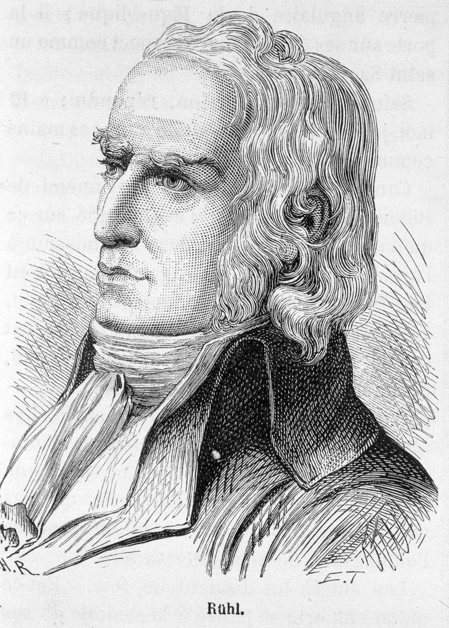 Portrait of Philippe Jacques Ruhl (1737-1795), French politician - in “” L