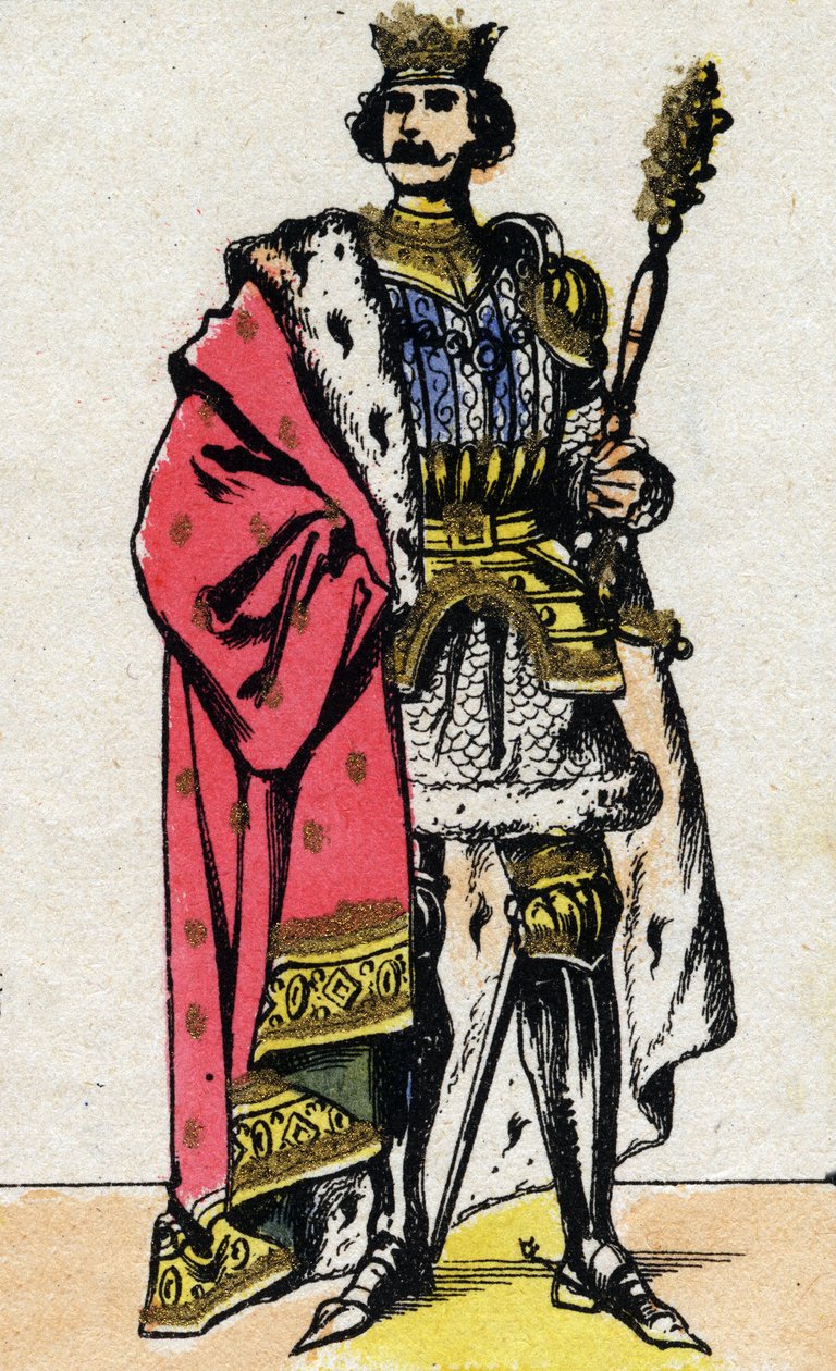 Portrait of Philippe VI of Valois (1294 - 1350), King of France. av French School