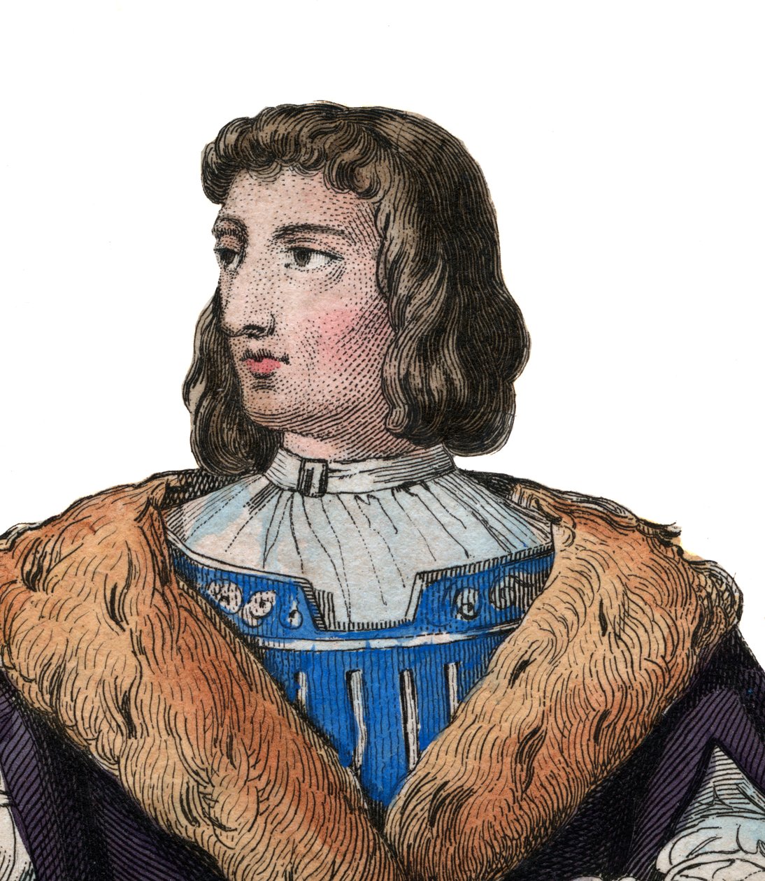 Portrett av Philippe de Commines (1447-1511), fransk forfatter og diplomat. av French School