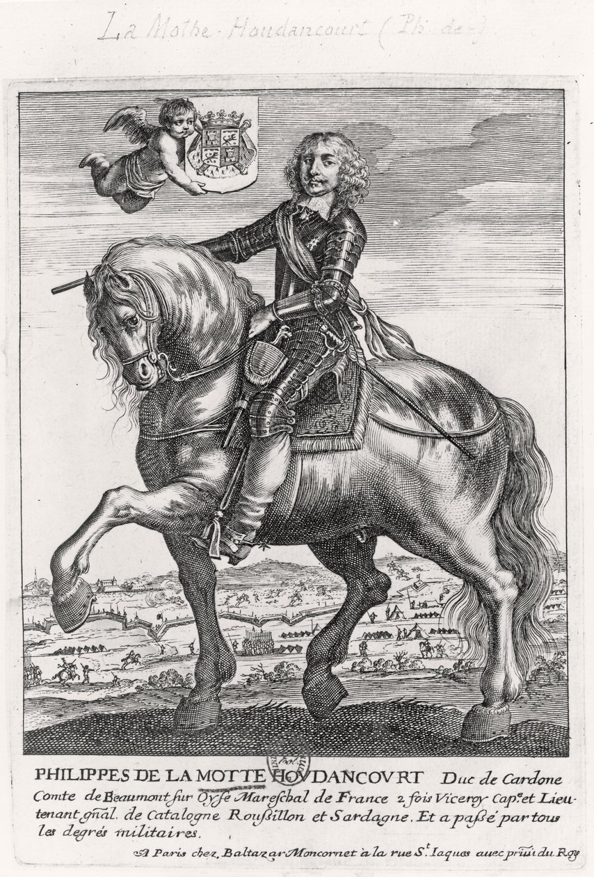 Portrett av Philippe de La Mothe Houdancourt (1605-57) av French School