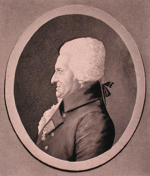 Portrett av Pierre-Alexandre Monsigny (1729-1817) gravert av Edme Quenedey (1756-1830) (gravering) av French School