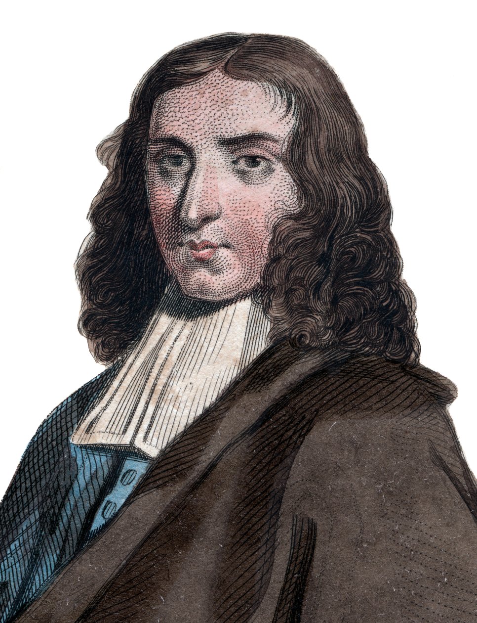 Portrett av Pierre Bayle (1647-1706), fransk filosof og forfatter. av French School