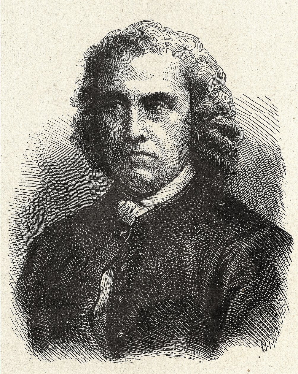 Portrett av Pierre Charles Le Monnier, fransk astronom (1715 - 1799) - i "" Album de la Science; berømte vitenskapsmenn; Store funn""" 1896. av French School