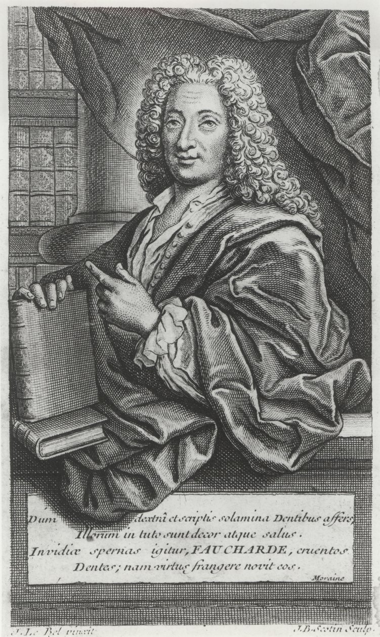 Portrett av Pierre Fauchard (1678-1763) av French School