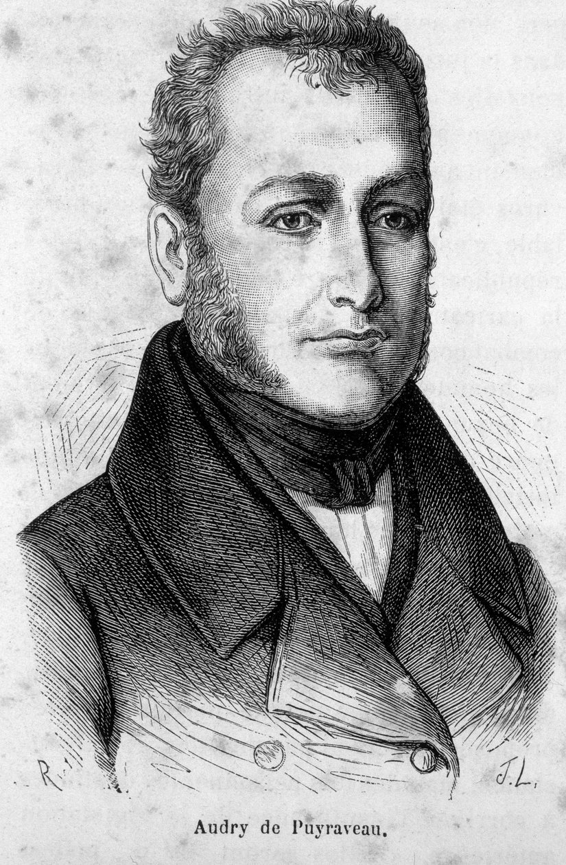 Portrett av Pierre Francais Audry de Puyraveau (1783-1852), fransk stedfortreder. av French School