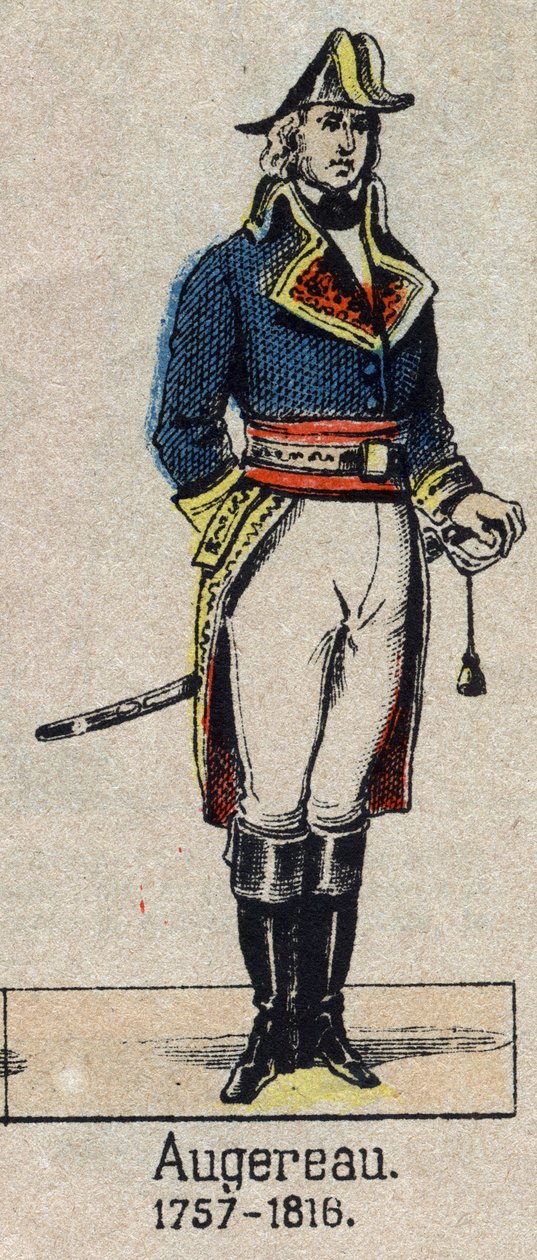 Portrait of “” Pierre Francois Charles Augereau, Duke of Castiglione (marechal Augereau) Marechal of France (Paris av French School
