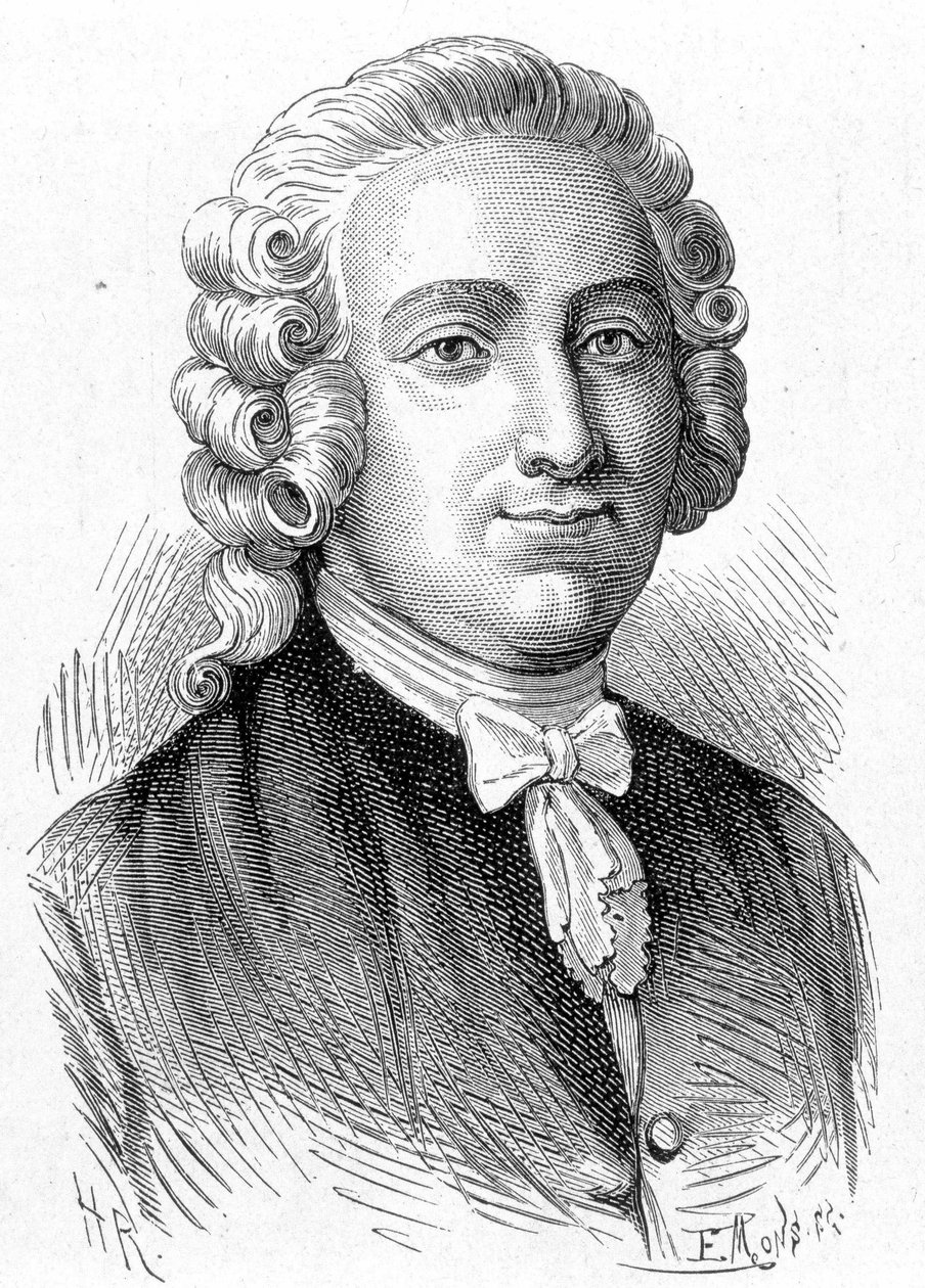 Portrait of Pierre Joseph Macquer (1718 - 1784), French chemist and physician - in “Album de la Science; illustrious scientists; Great discoveries””” 1896. av French School