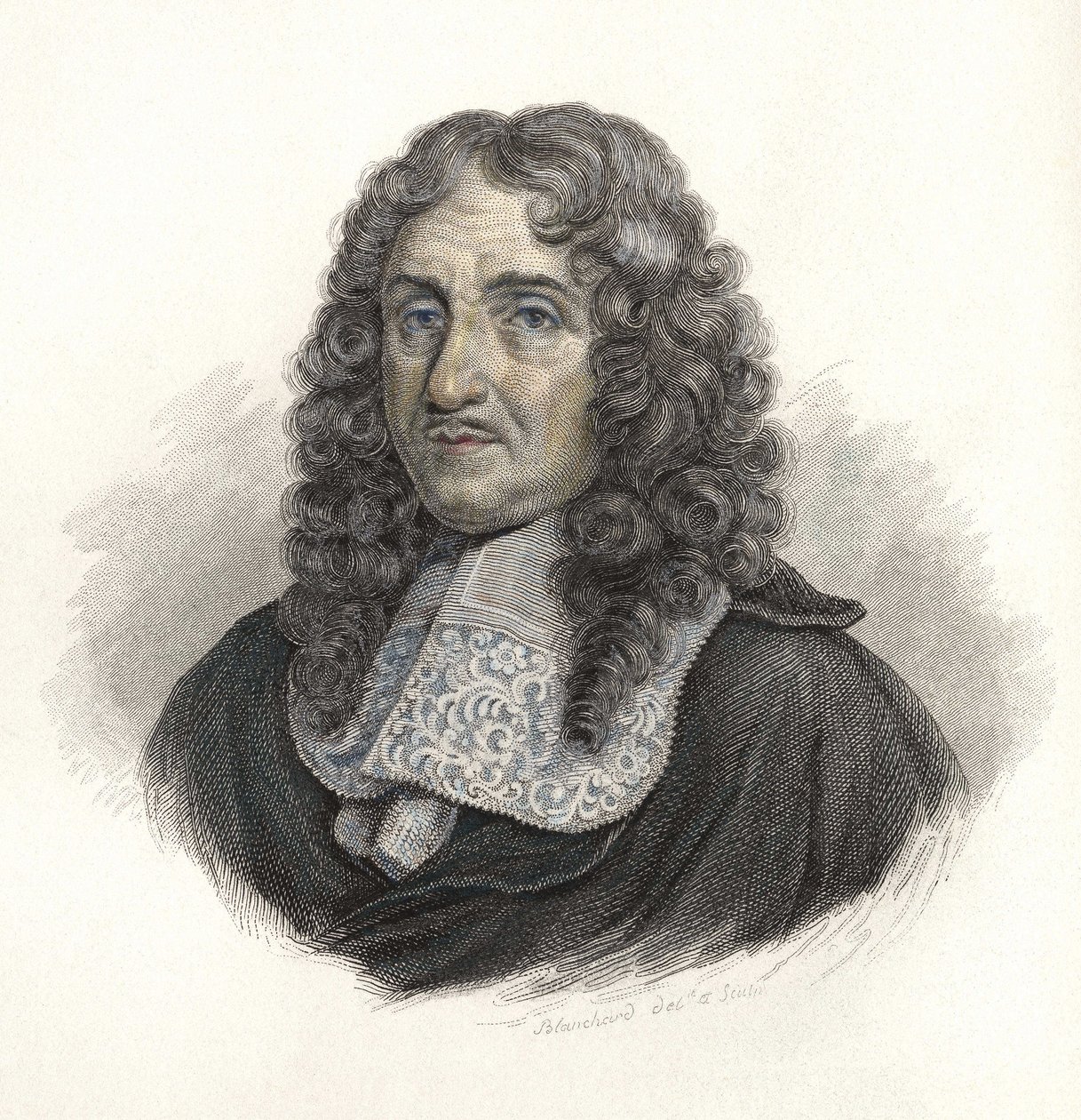 Portrett av Pierre Paul de Riquet (1604-1680), fransk ingeniør. i ""Portretter av nyttige menn"" av French School