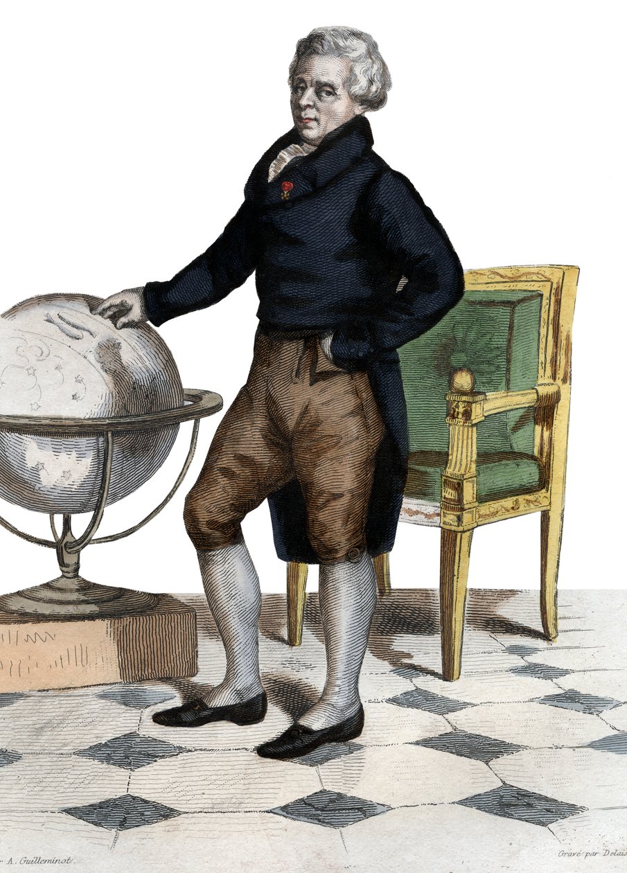 Portrett av Pierre Simon, markis de Laplace (La Place) (1749-1827), fransk matematiker og astronom. av French School