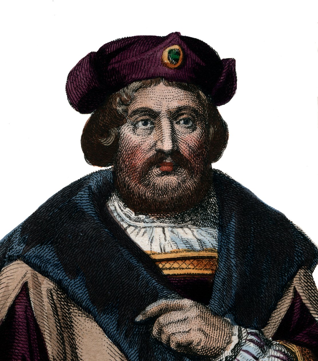 Portrett av Pierre de Ronsard (1524-1585), fransk poet. av French School