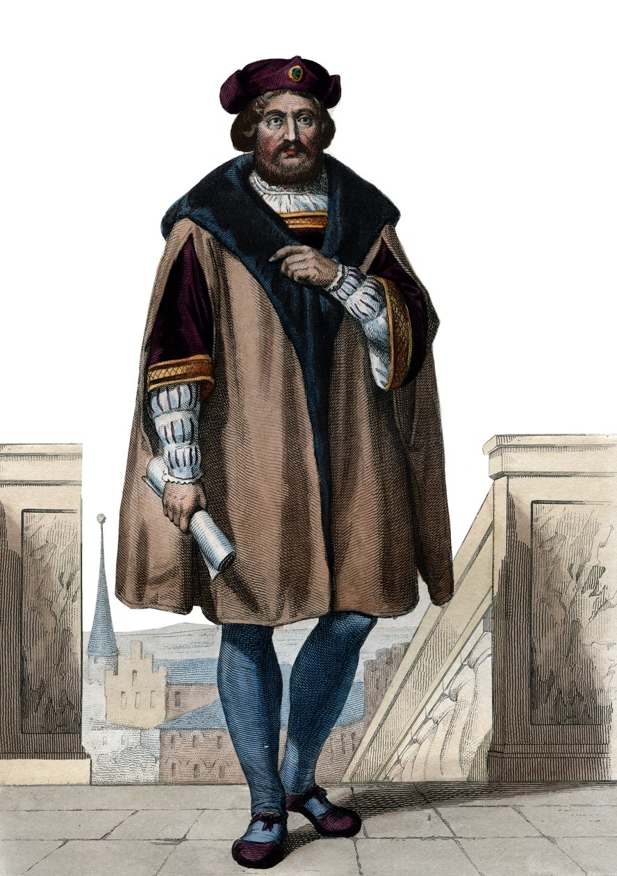 Portrett av Pierre de Ronsard (1524-1585), fransk poet. av French School