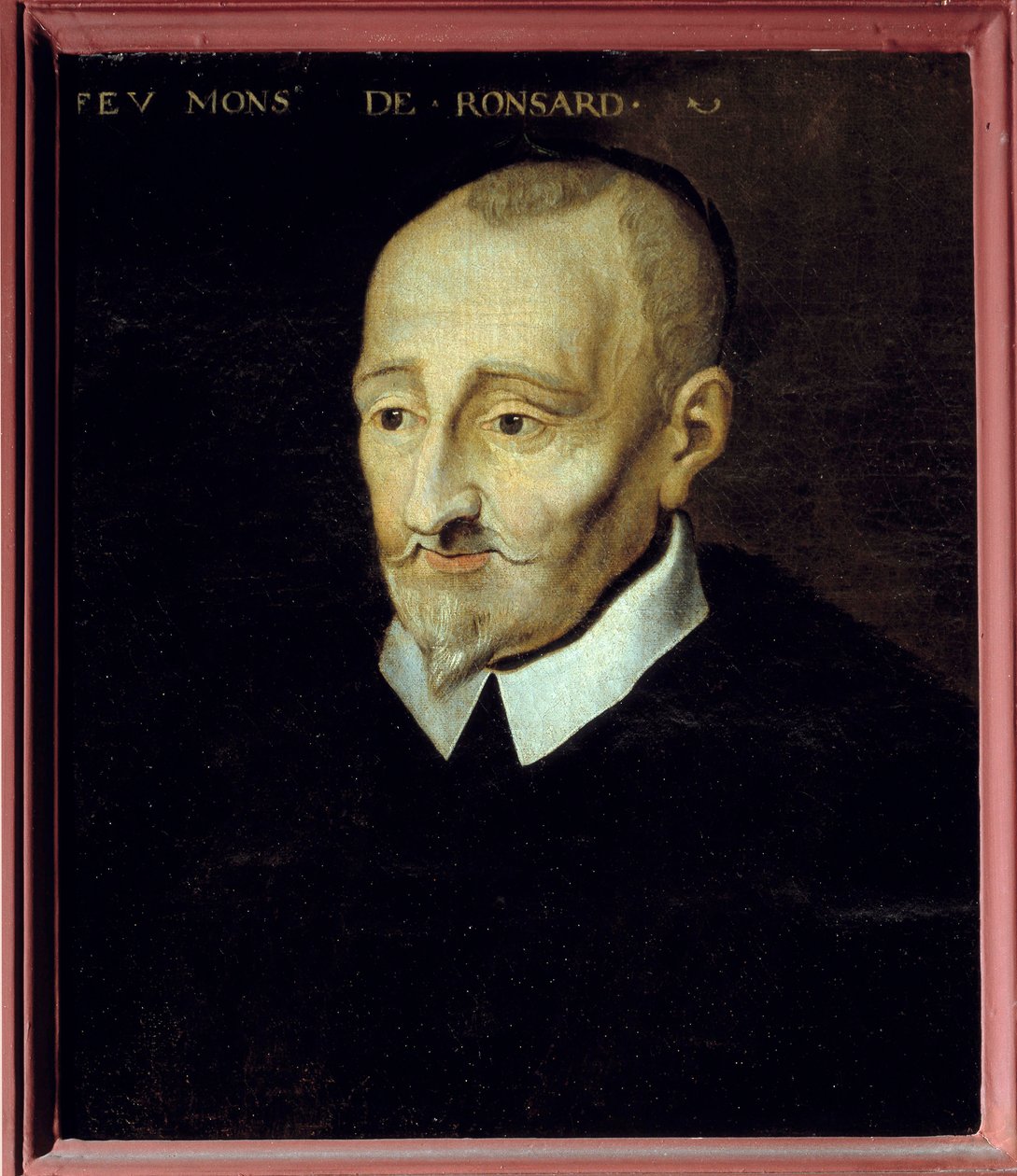 Portrett av Pierre de Ronsard (1524-1585), fransk poet, anonymt maleri fra 1700-tallet. Blois museum. av French School