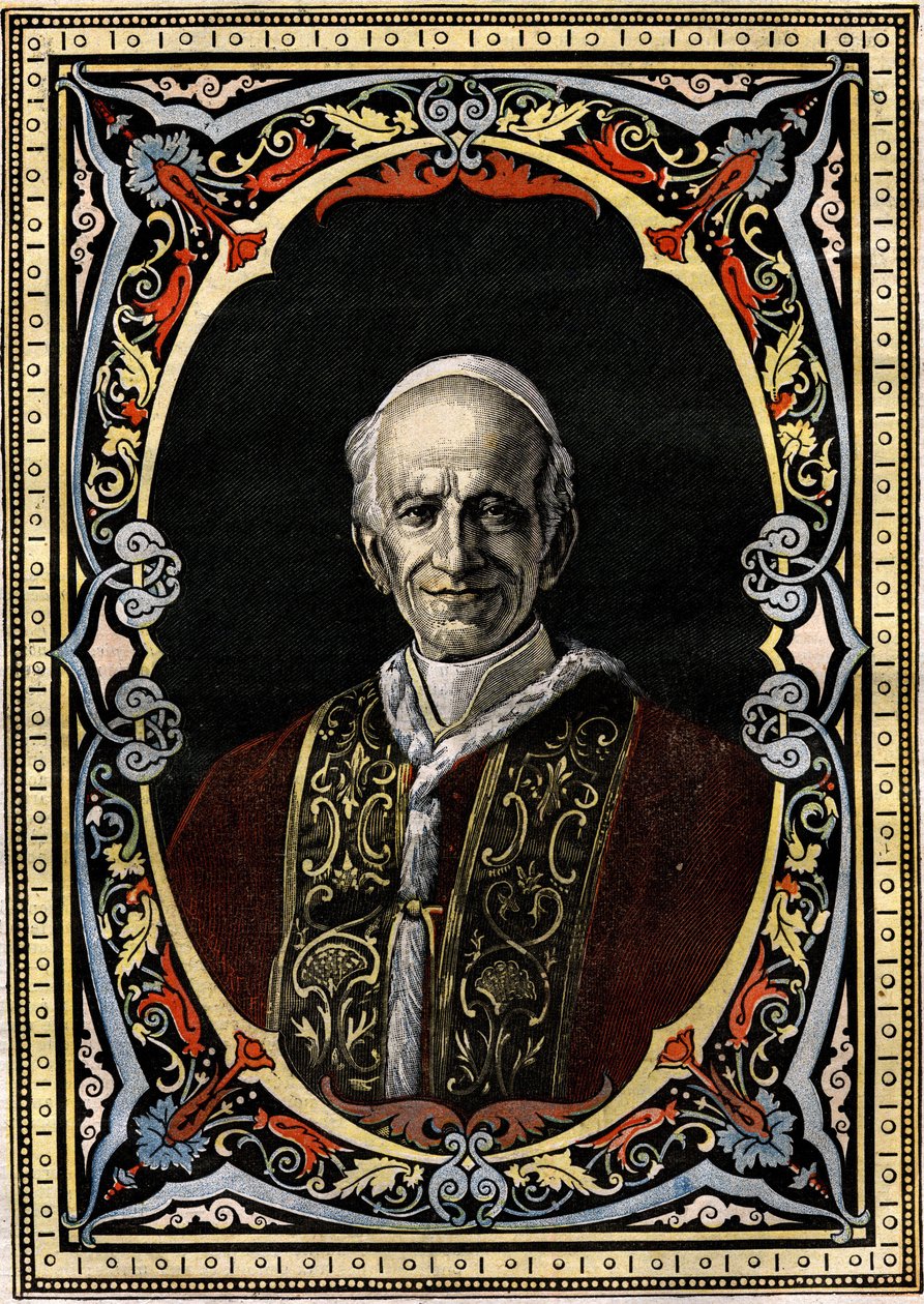 Portrett av pave Leo XIII (Leone XIII, Gioacchino Pecci av French School