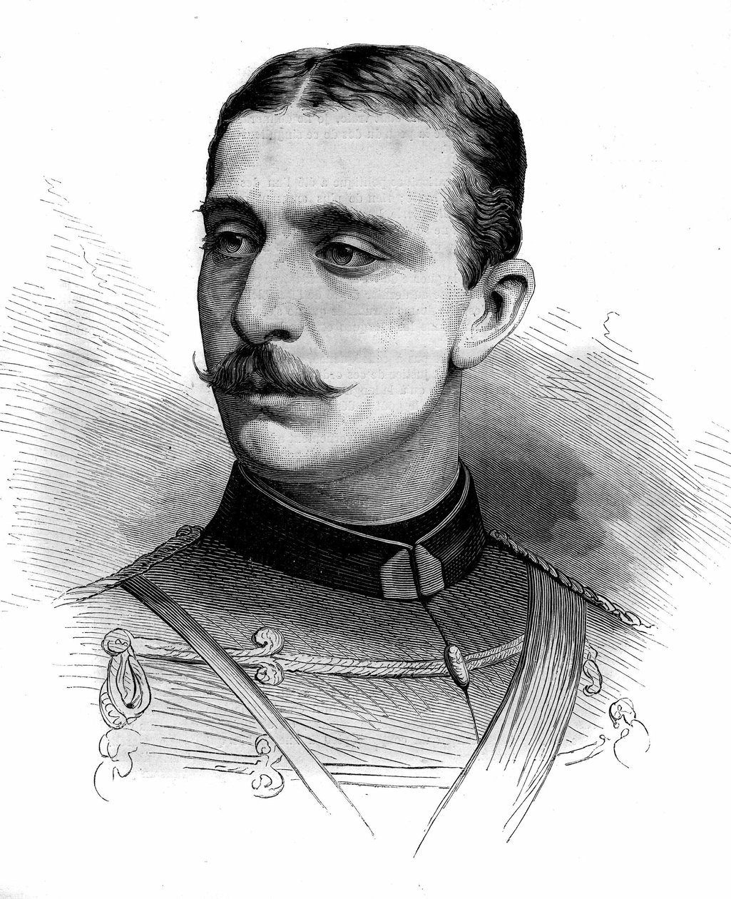 Portrett av prins Eugene Louis Napoleon, kjent som "Prince Imperial", sønn av Napoleon III (1856-1879). Gravering i "" Le Monde Illustré"" nr. 1161 av 28. juni av French School