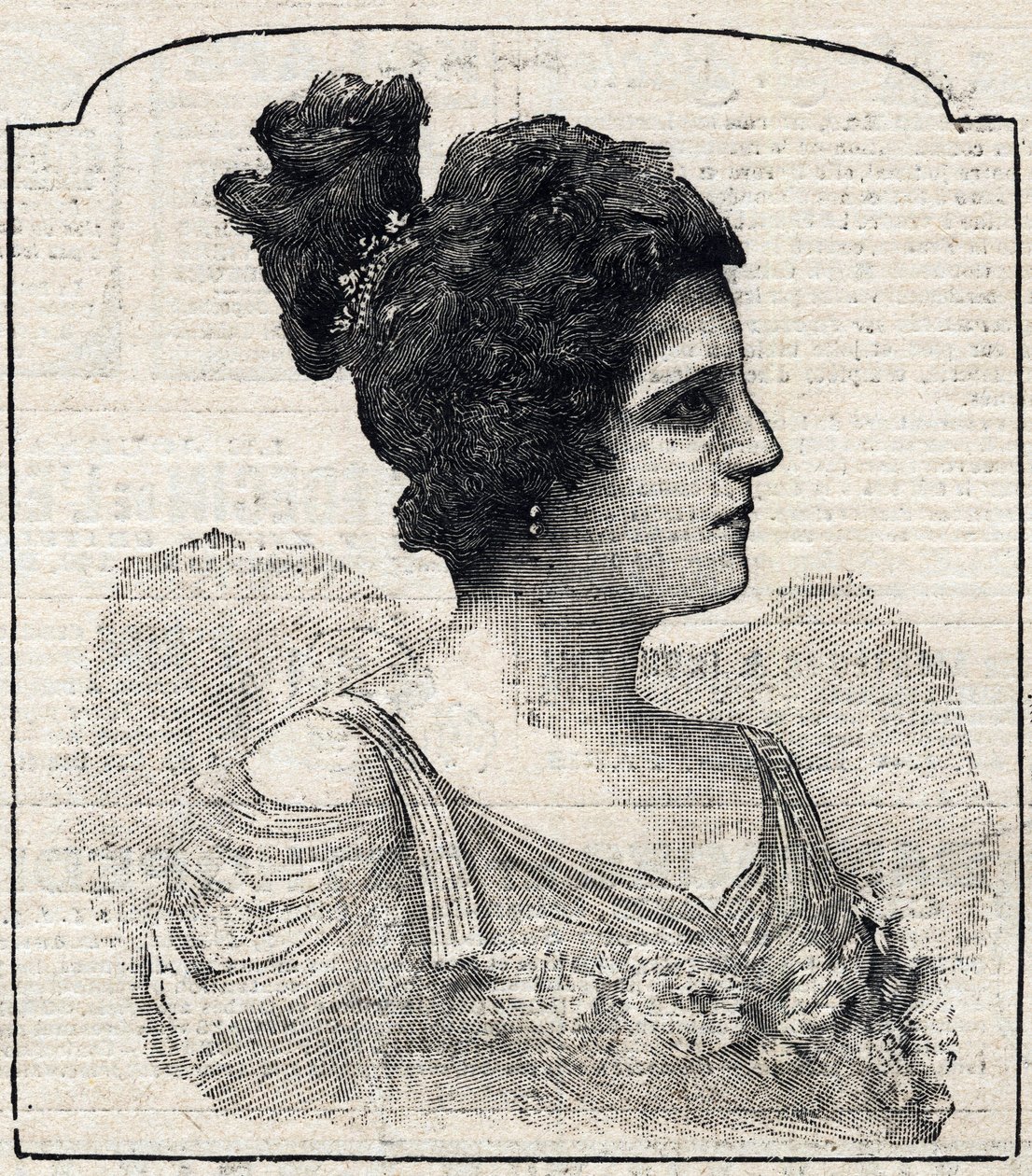 Portrett av prinsesse Caraman-Chimay (Caraman Chimay) (Clara Ward - 1873 - 1916) av French School