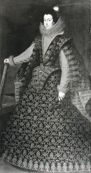 Portrett av prinsesse Elisabeth av Frankrike (1602-44) 1621 av French School
